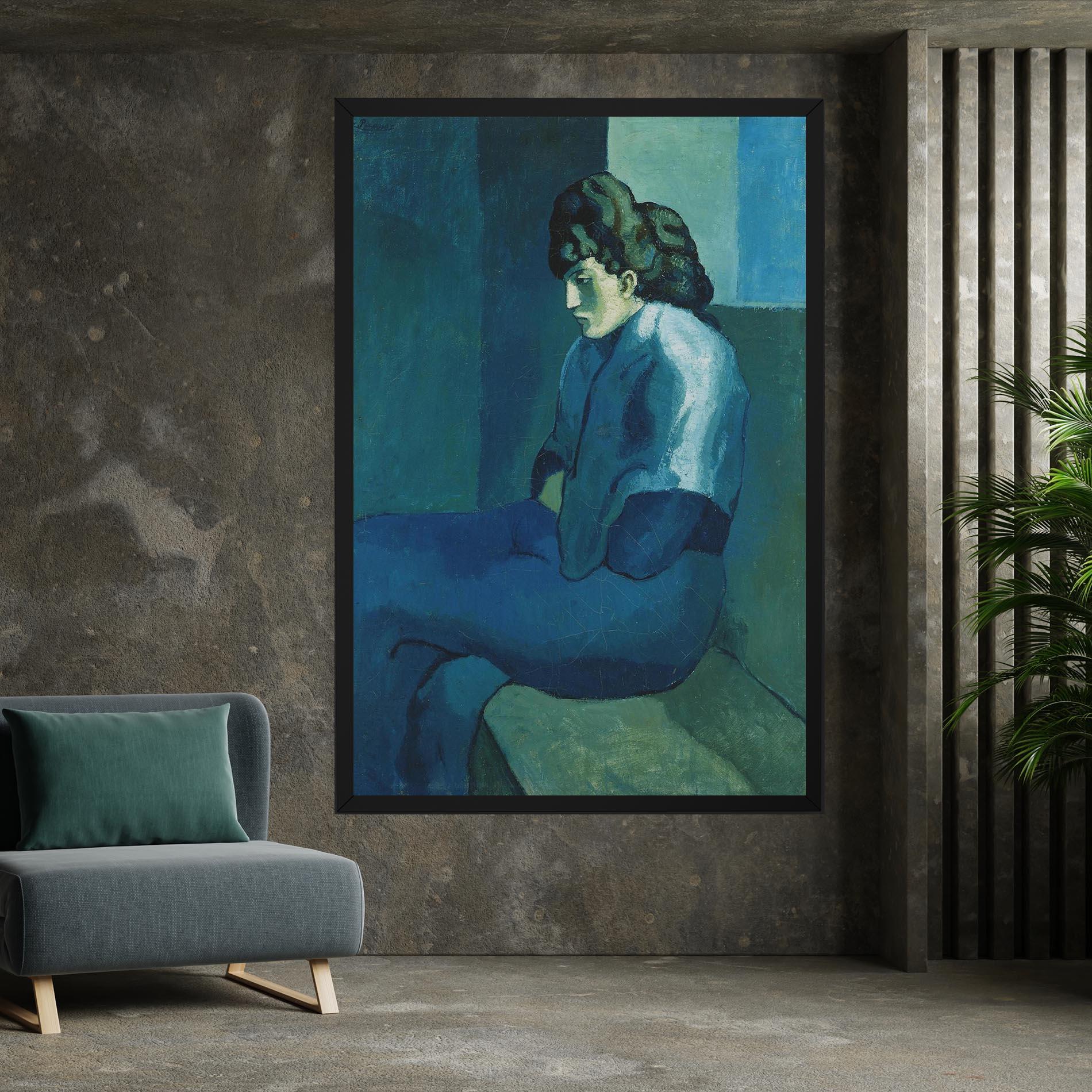 Obraz na Płótnie Femme Assise mockup 7