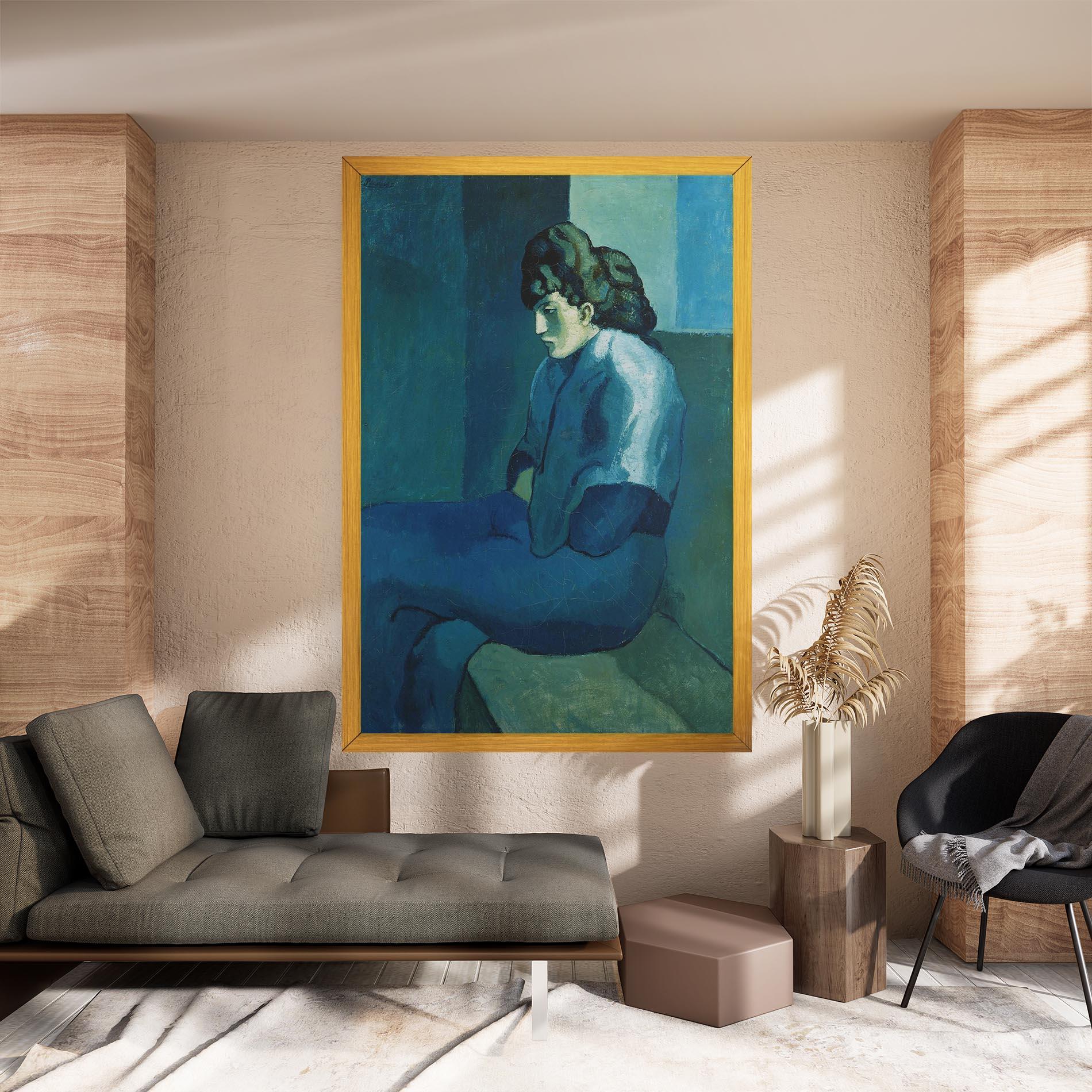 Obraz na Płótnie Femme Assise mockup 8