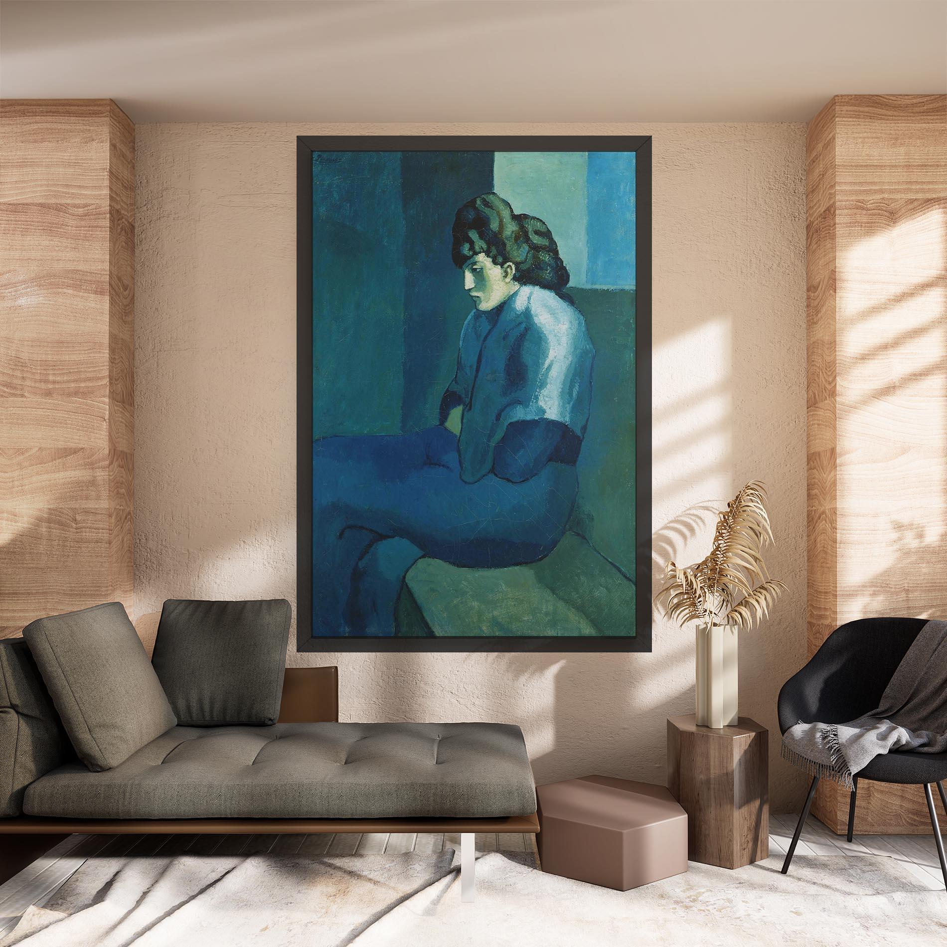 Obraz na Płótnie Femme Assise mockup 8