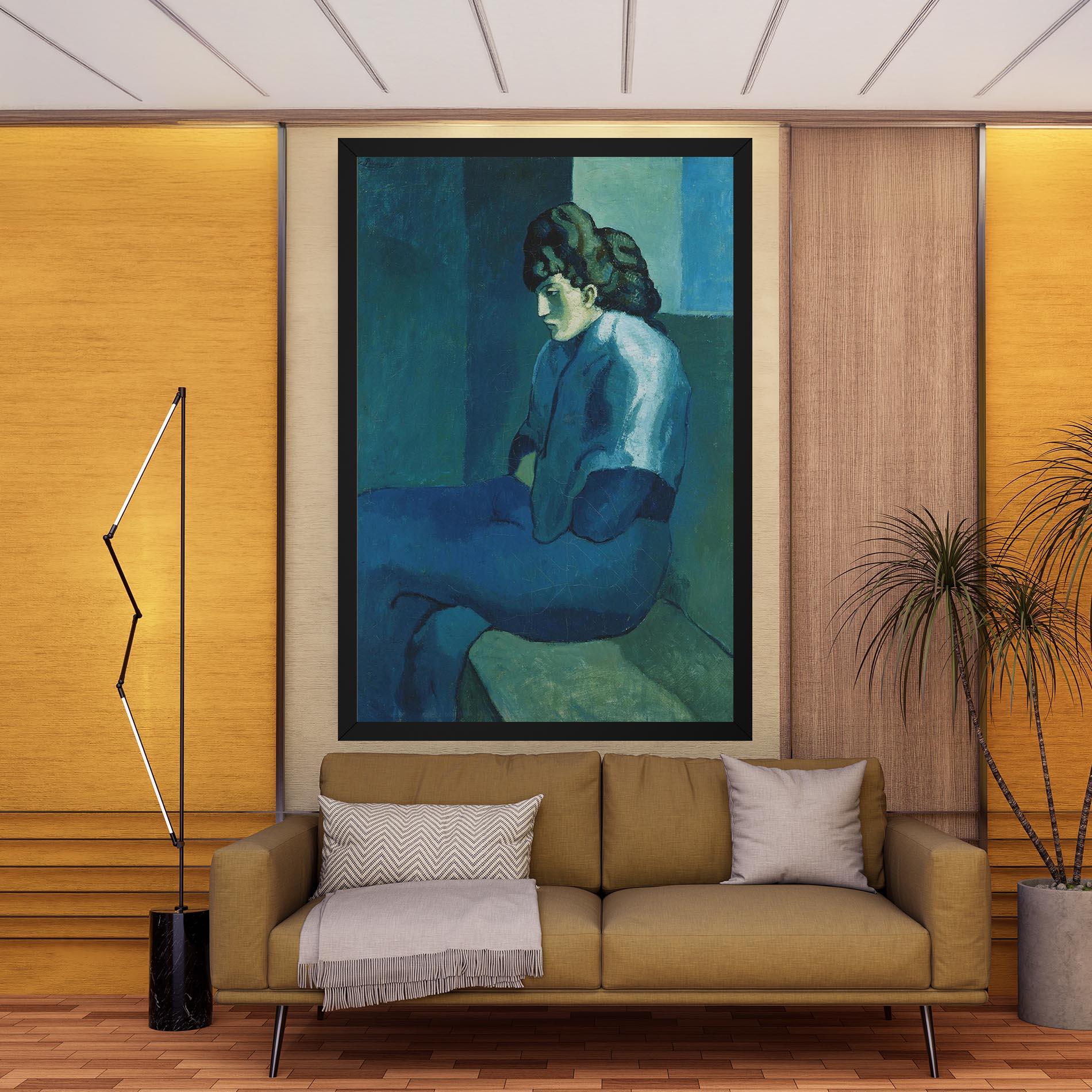 Obraz na Płótnie Femme Assise mockup 9