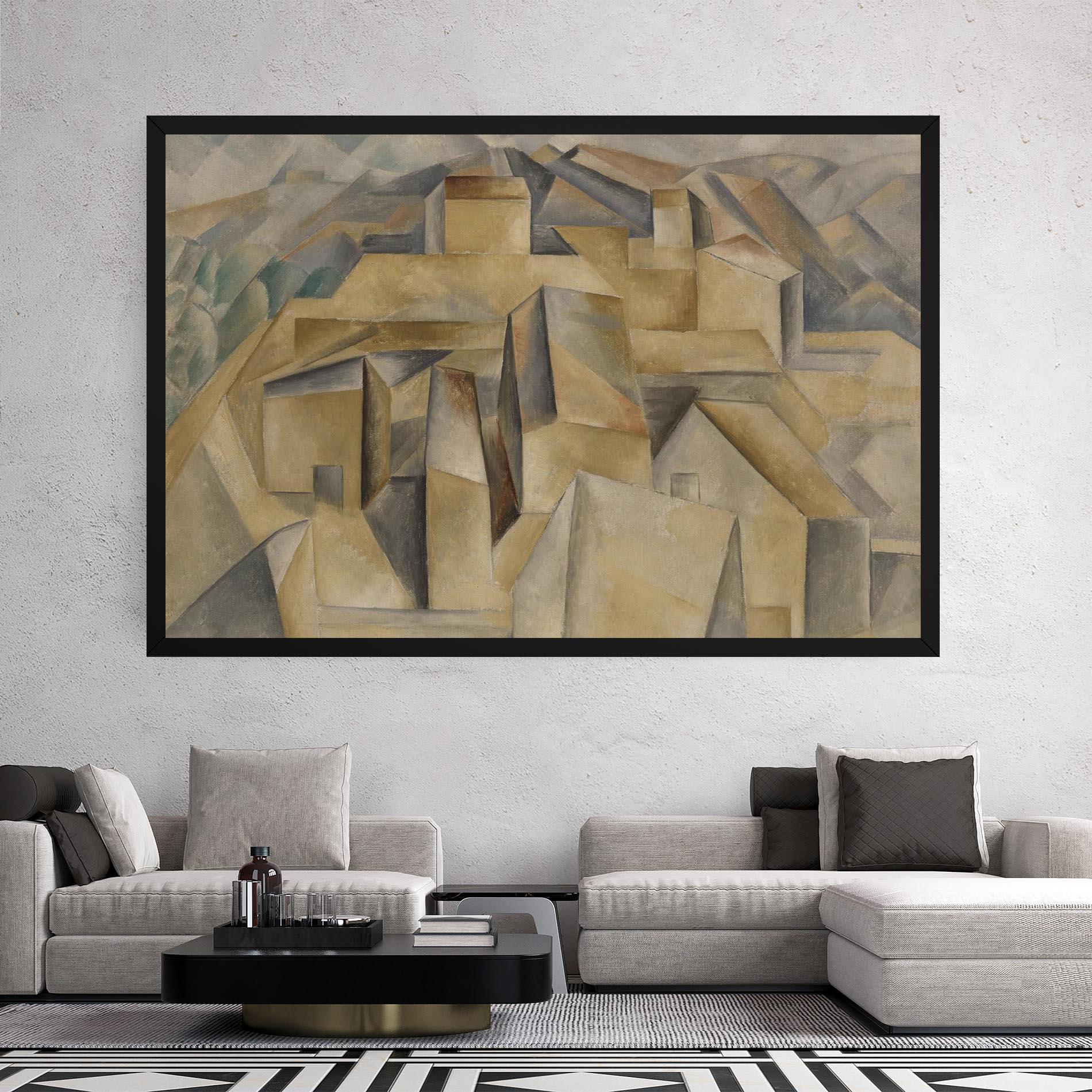 Obraz na Płótnie Houses On The Hill mockup 2