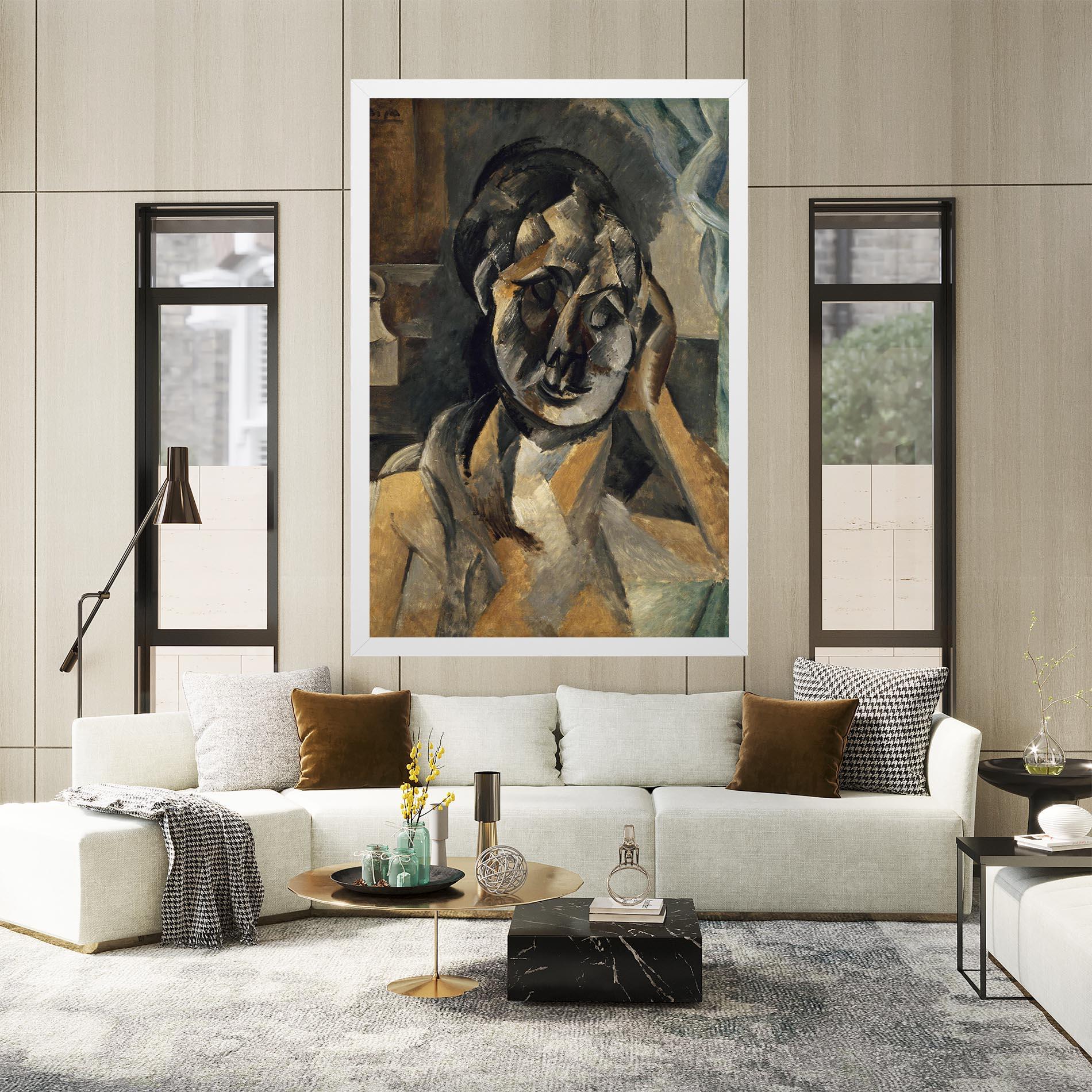 Obraz na Płótnie Woman With Mustard mockup 2