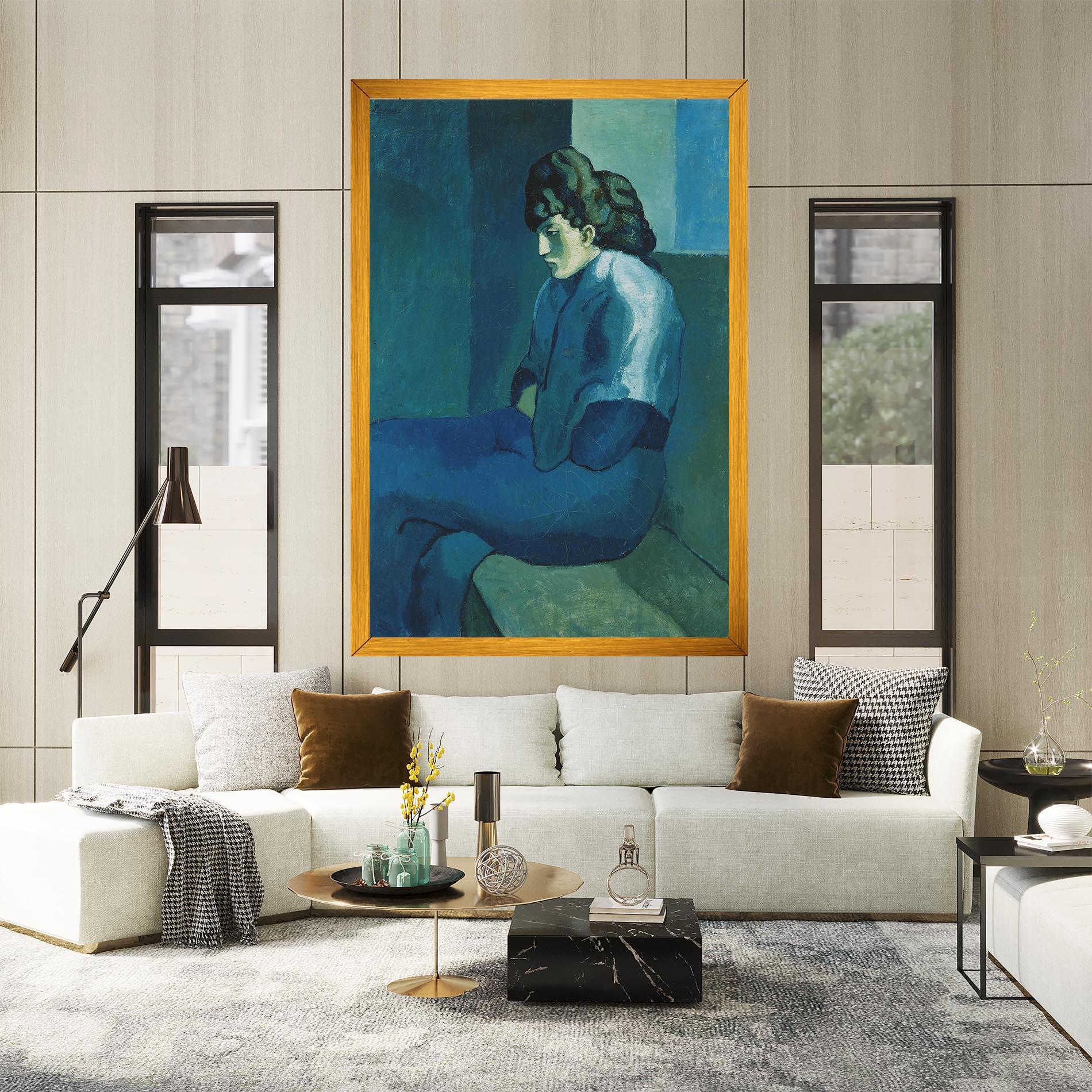 Obraz na Płótnie Femme Assise mockup 2