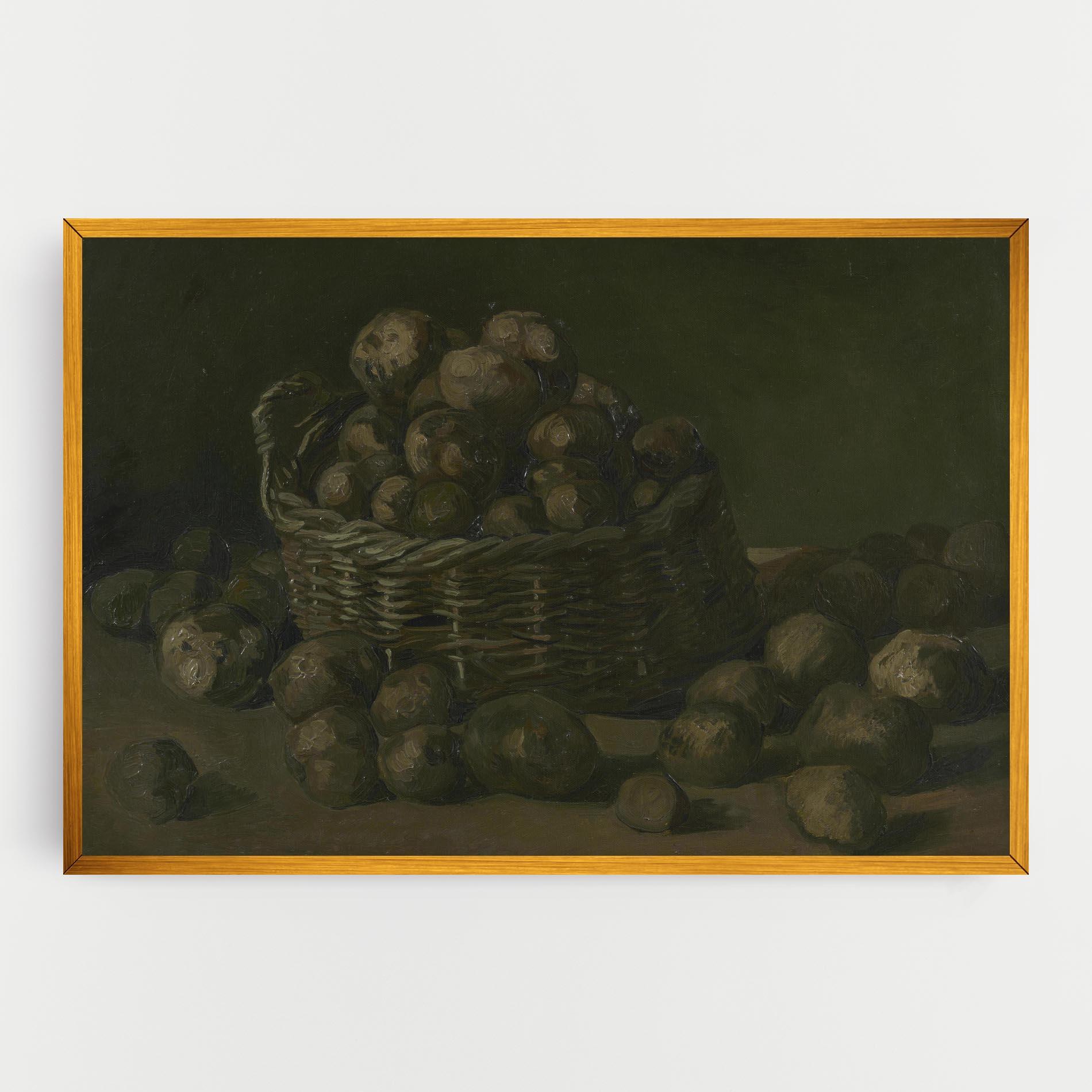 Obraz na Płótnie Mand Met Aardappels mockup 0