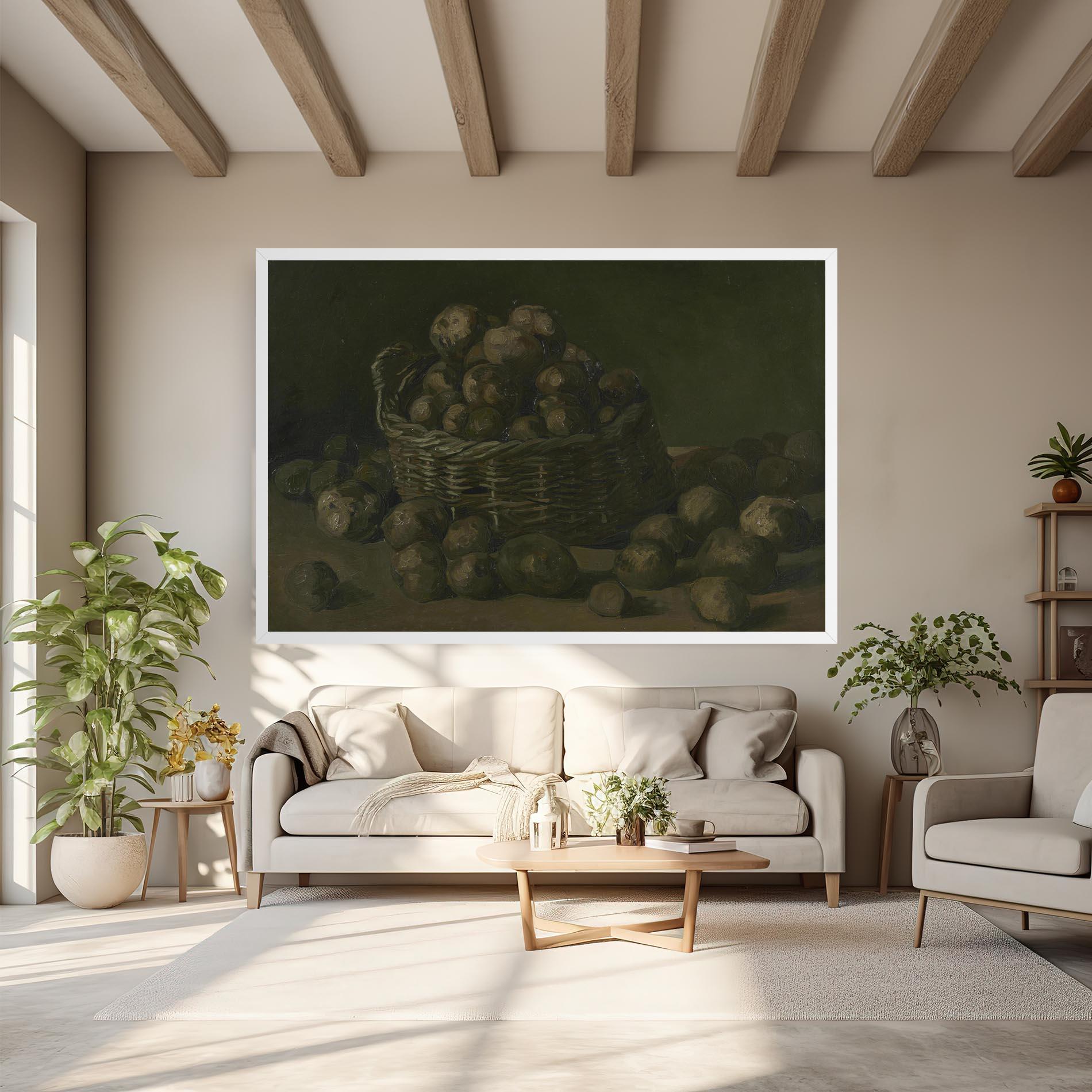 Obraz na Płótnie Mand Met Aardappels mockup 6