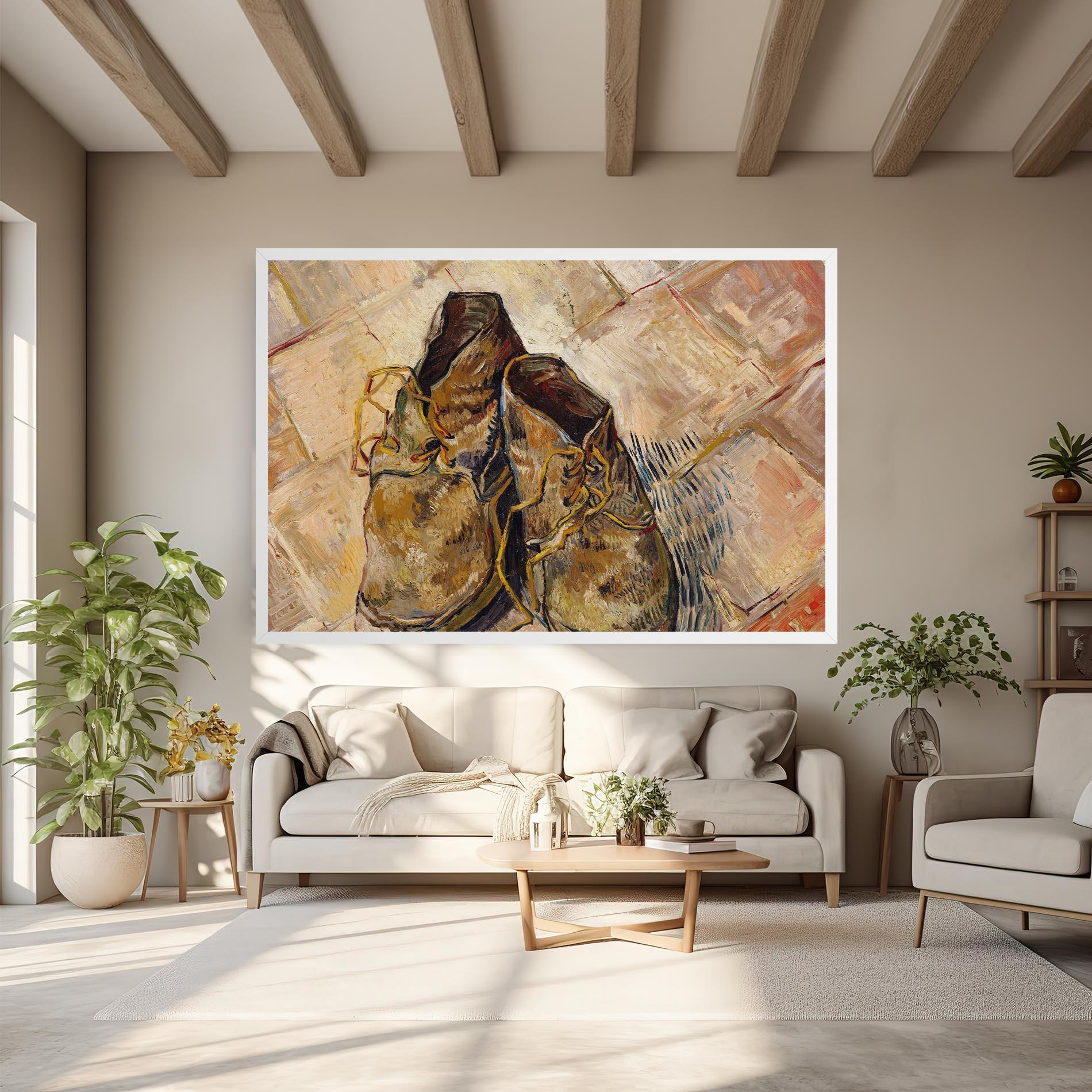 Obraz na Płótnie Shoes Van Gogh mockup 6