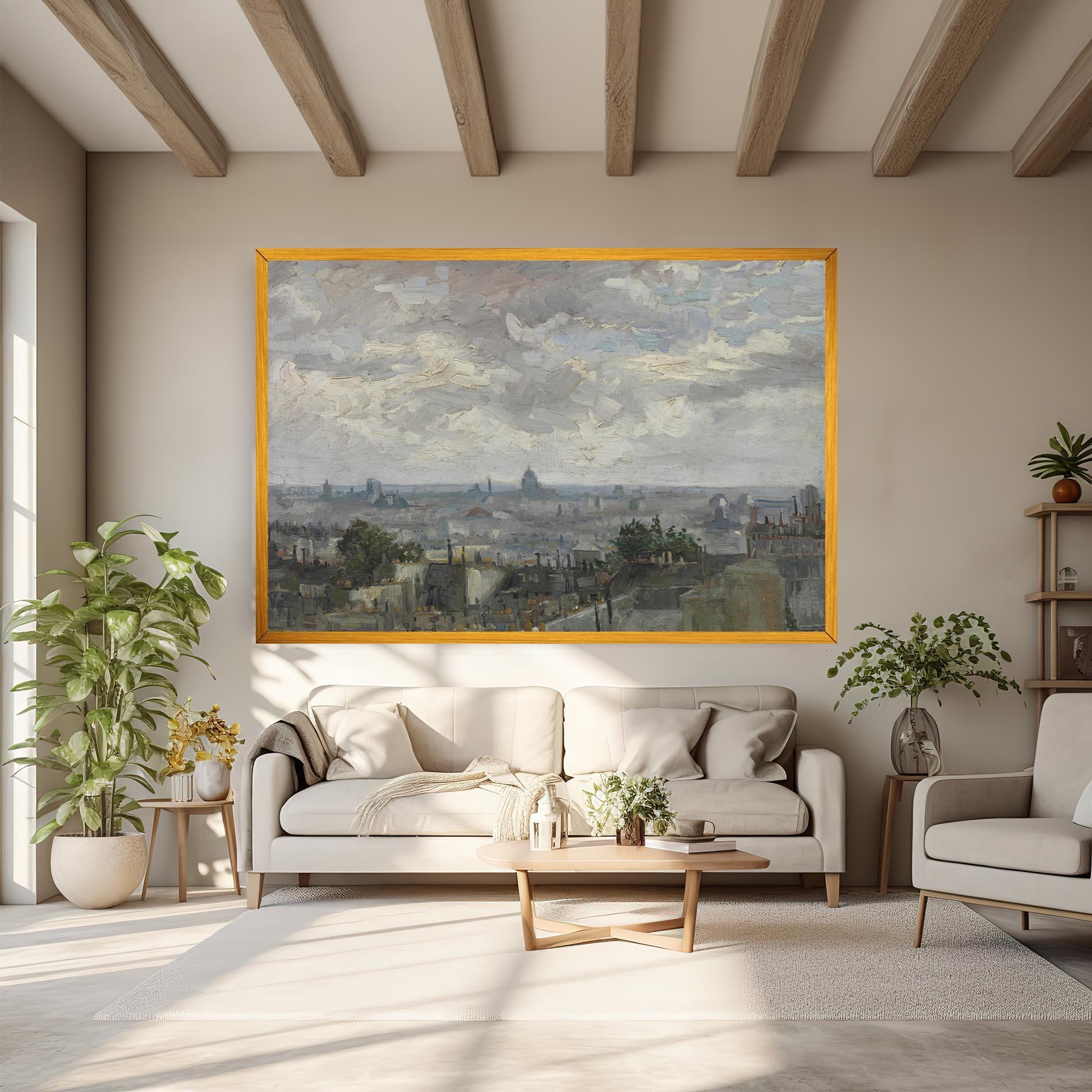 Obraz na Płótnie Gezicht Op Paris mockup 6