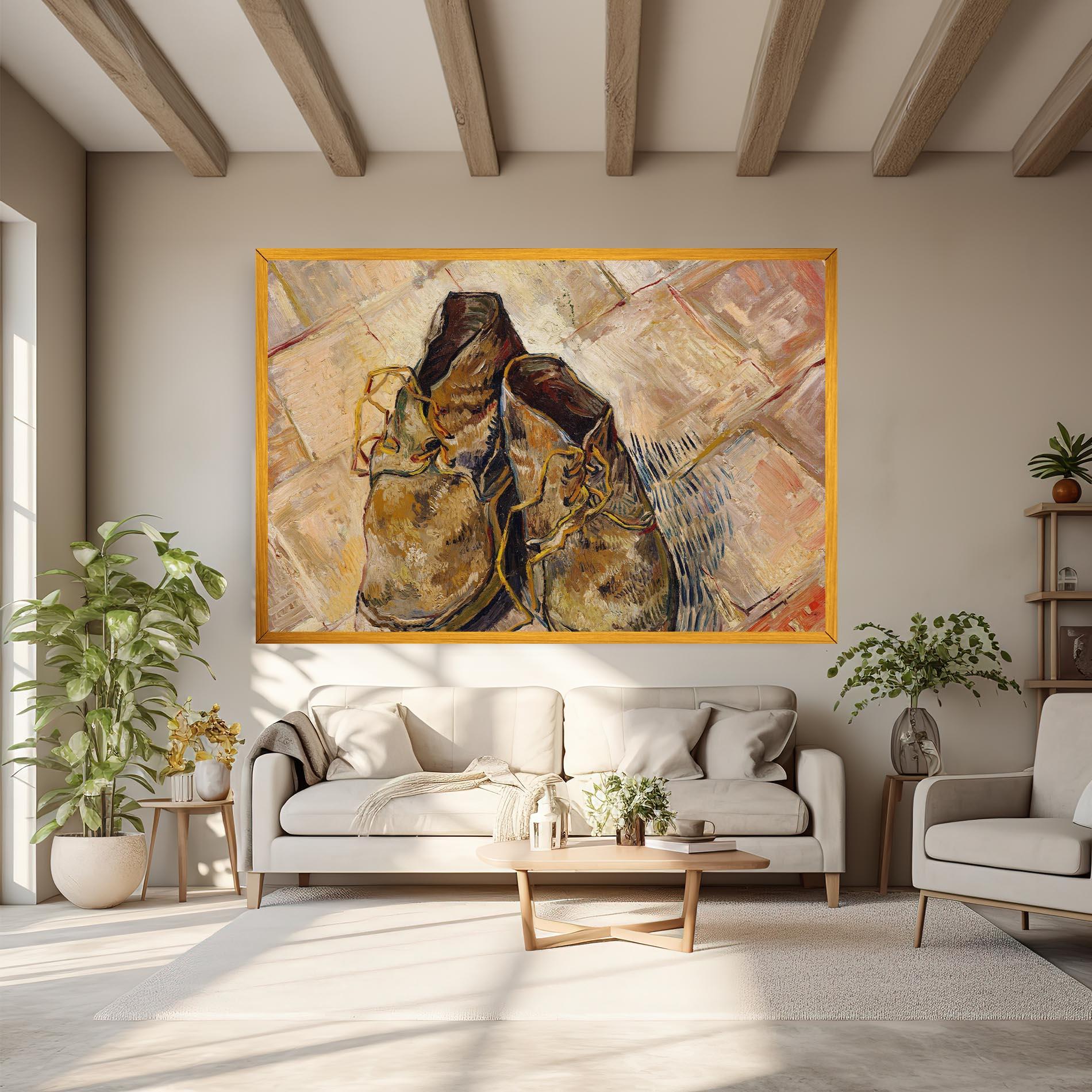 Obraz na Płótnie Shoes Van Gogh mockup 6