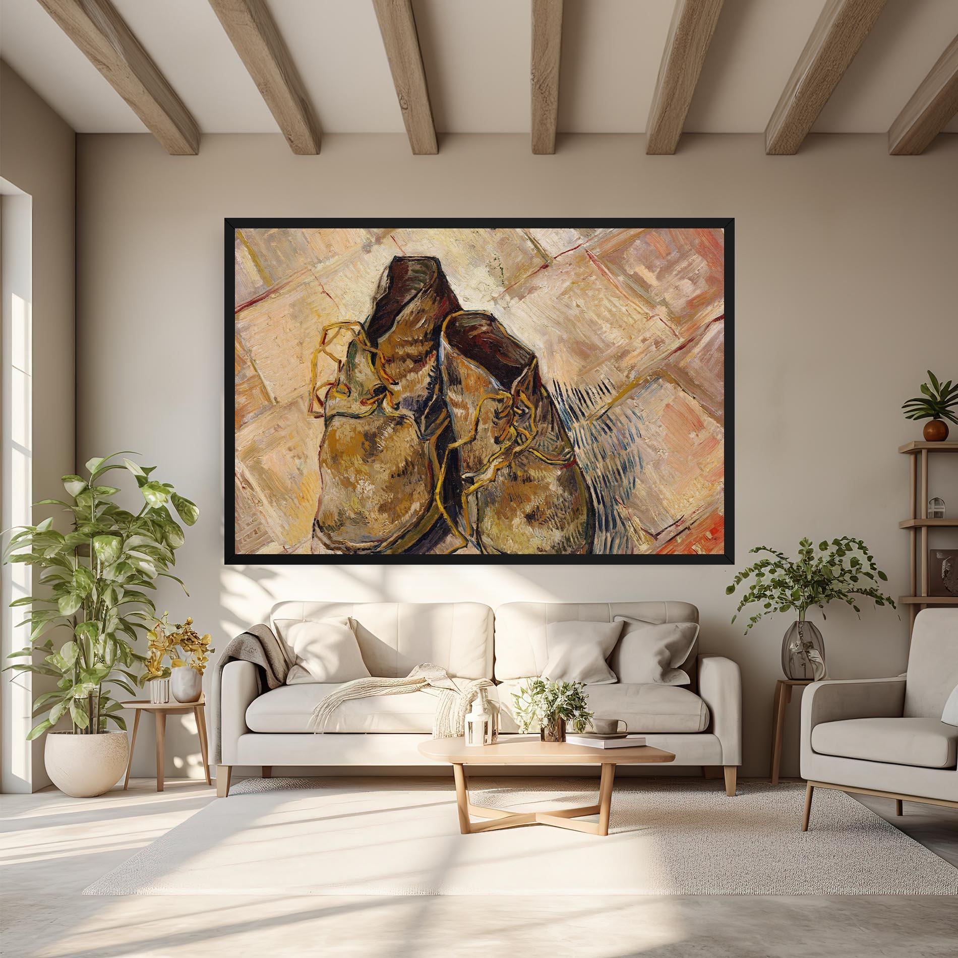 Obraz na Płótnie Shoes Van Gogh mockup 6