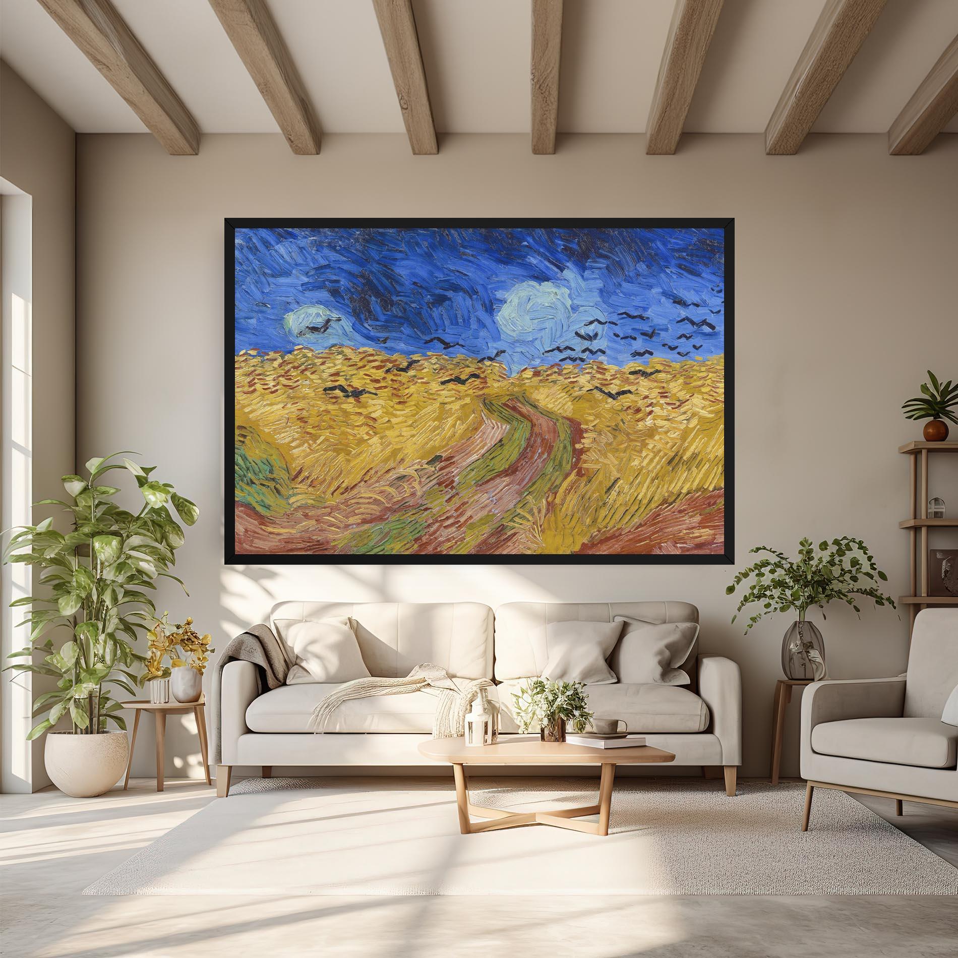 Obraz na Płótnie Wheatfield Crows mockup 6