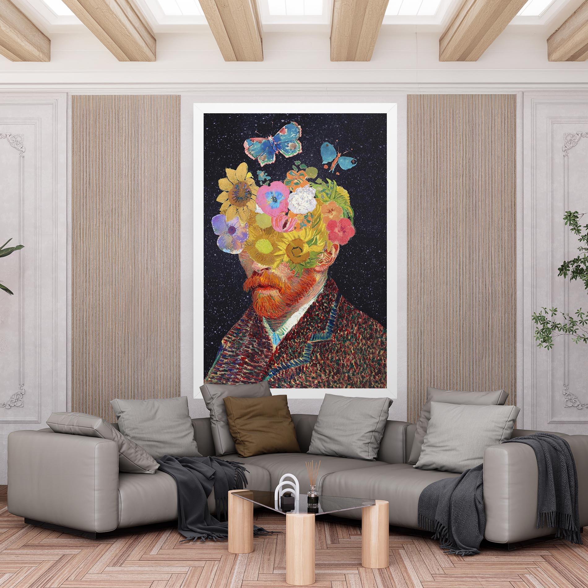 Obraz na Płótnie Flower Self Portrait mockup 6