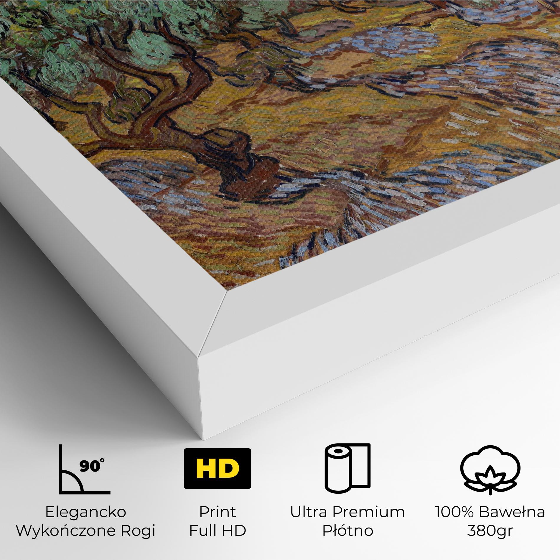 Obraz na Płótnie Gogh Olive Trees mockup 4