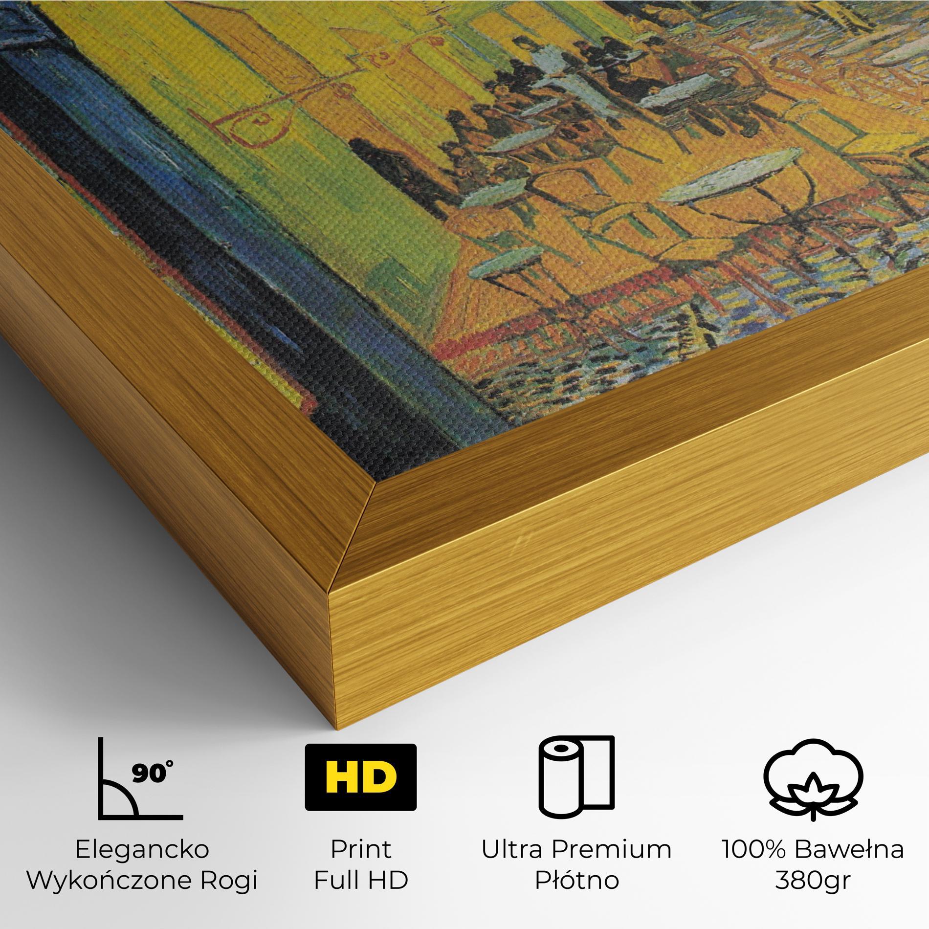 Obraz na Płótnie Cafe Terrace At Night mockup 4