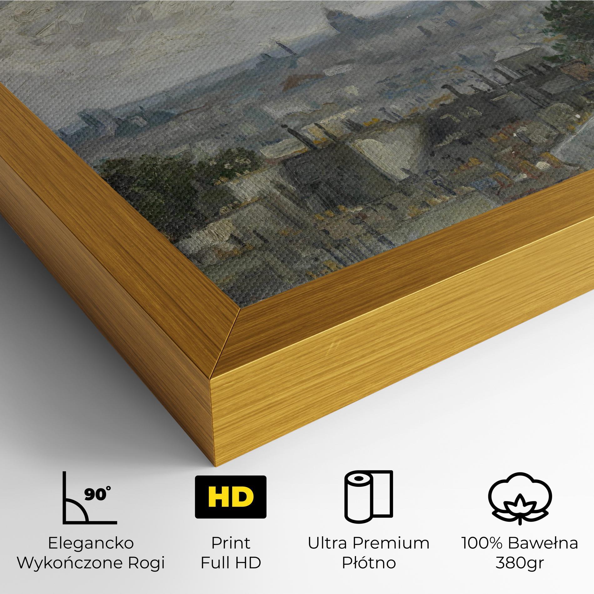 Obraz na Płótnie Gezicht Op Paris mockup 4