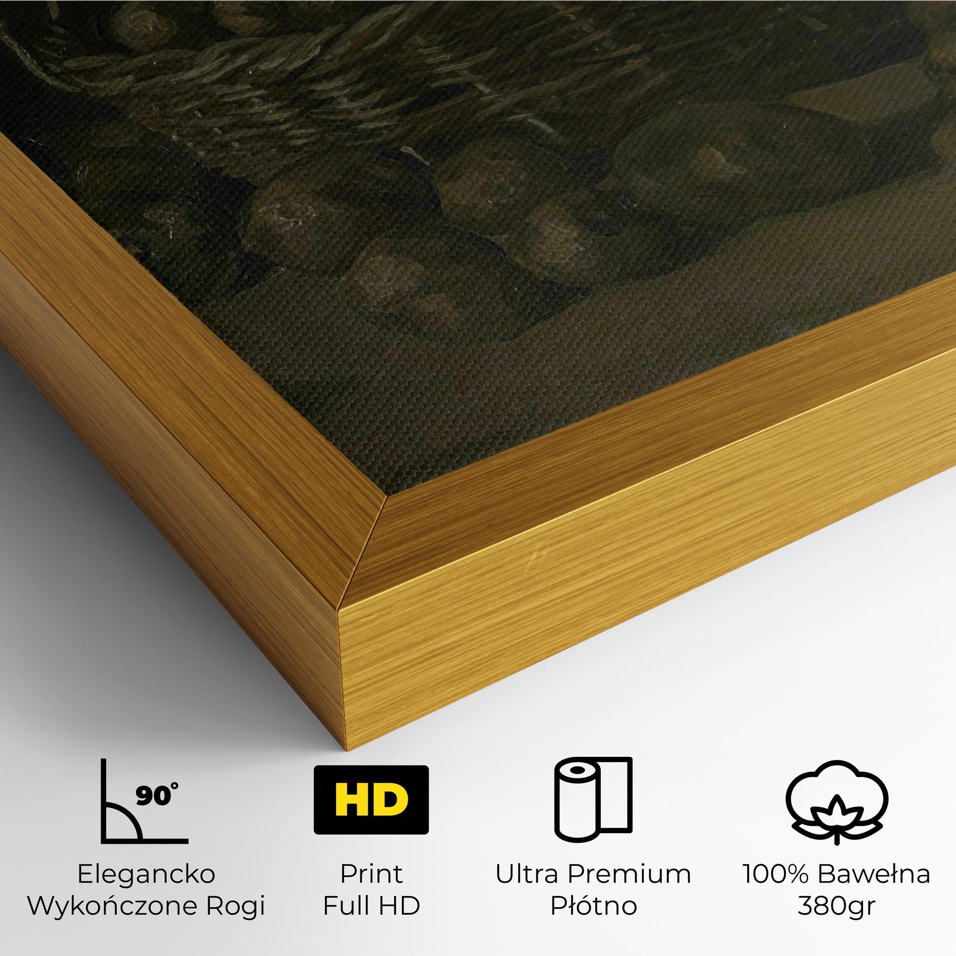 Obraz na Płótnie Mand Met Aardappels mockup 4