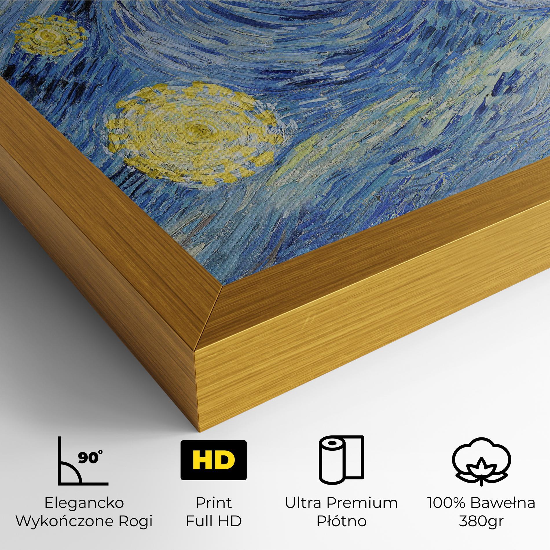 Obraz na Płótnie Van Gogh Starry Night mockup 4