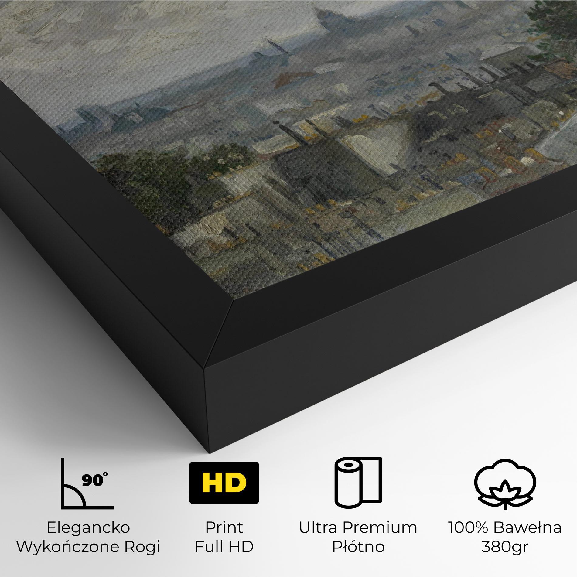 Obraz na Płótnie Gezicht Op Paris mockup 4