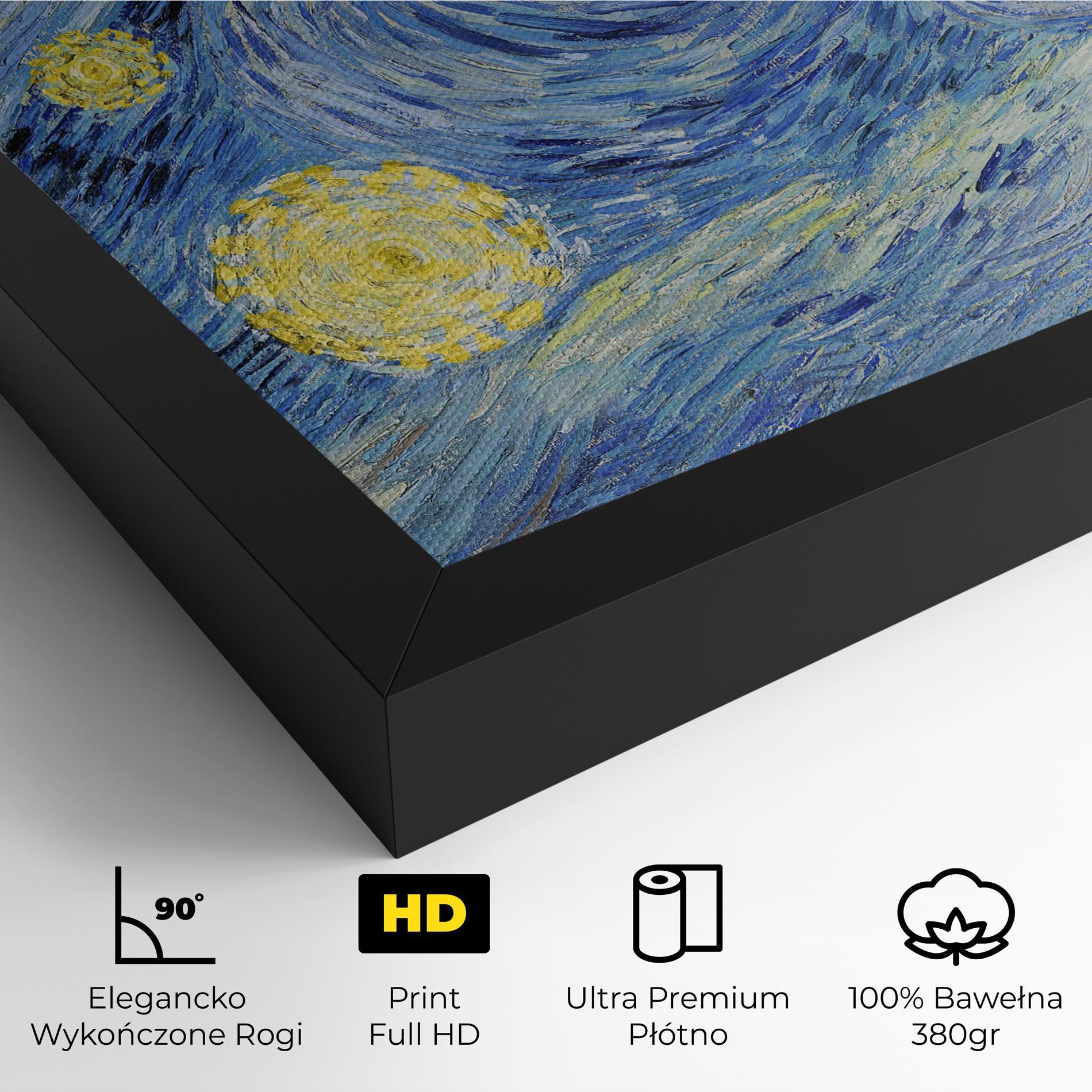Obraz na Płótnie Van Gogh Starry Night mockup 4