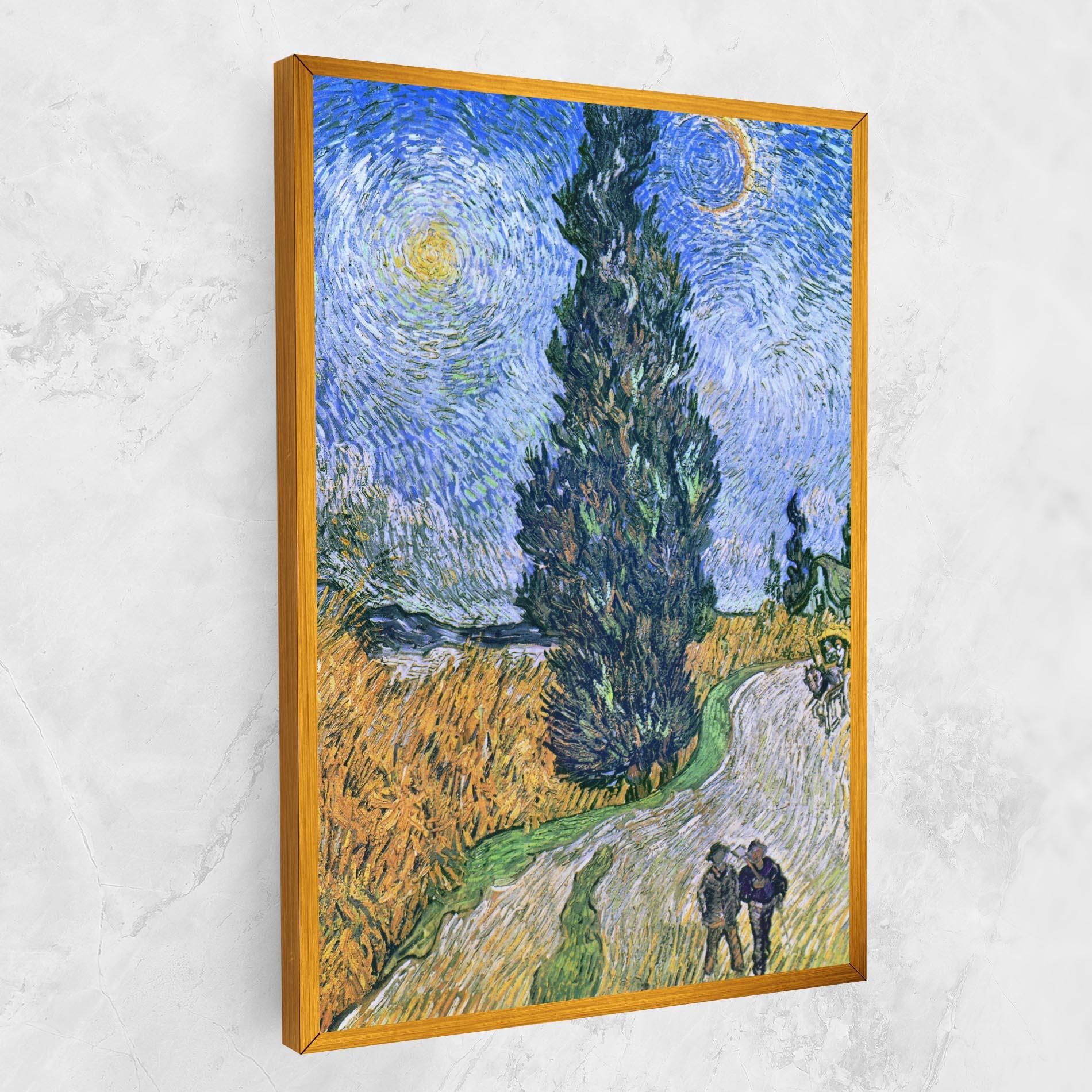 Obraz na Płótnie Road With Cypress mockup 1