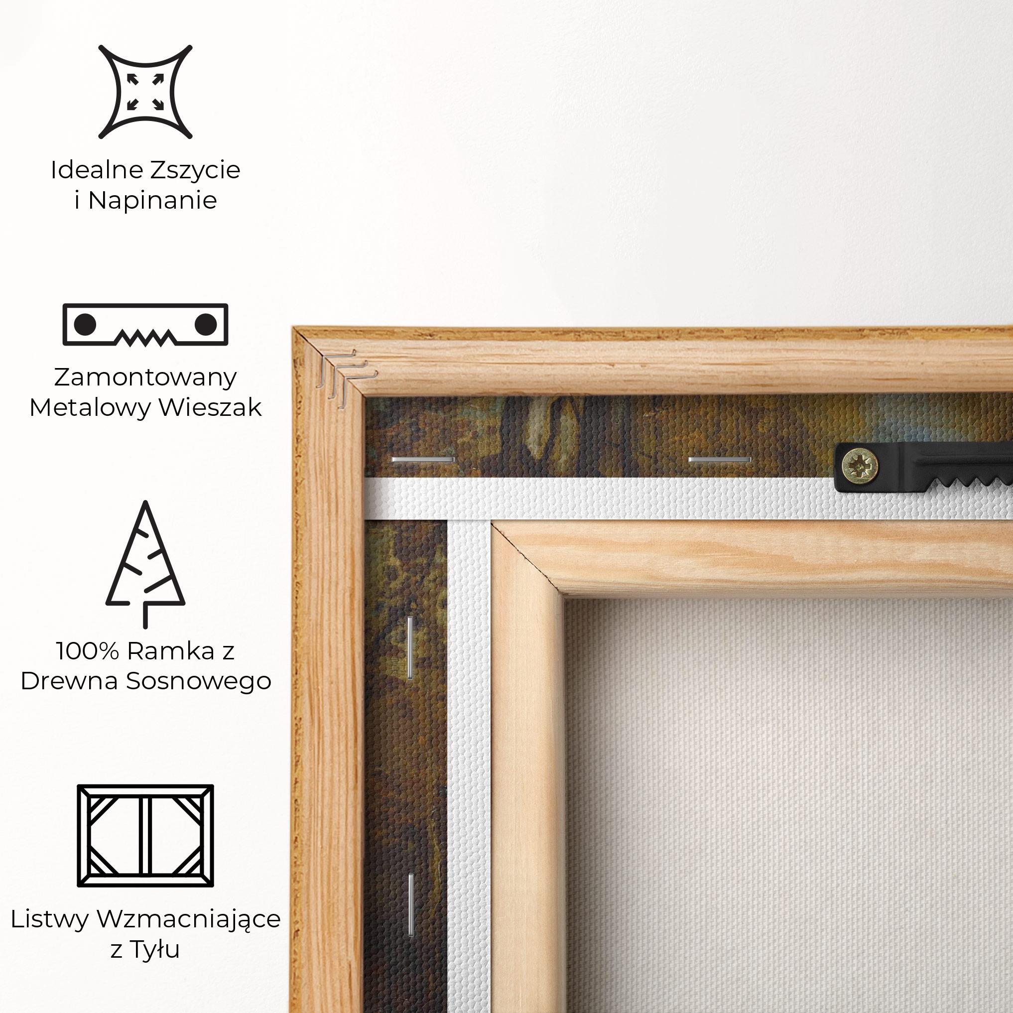 Obraz na Płótnie Avenue Of Poplars Autumn mockup 5