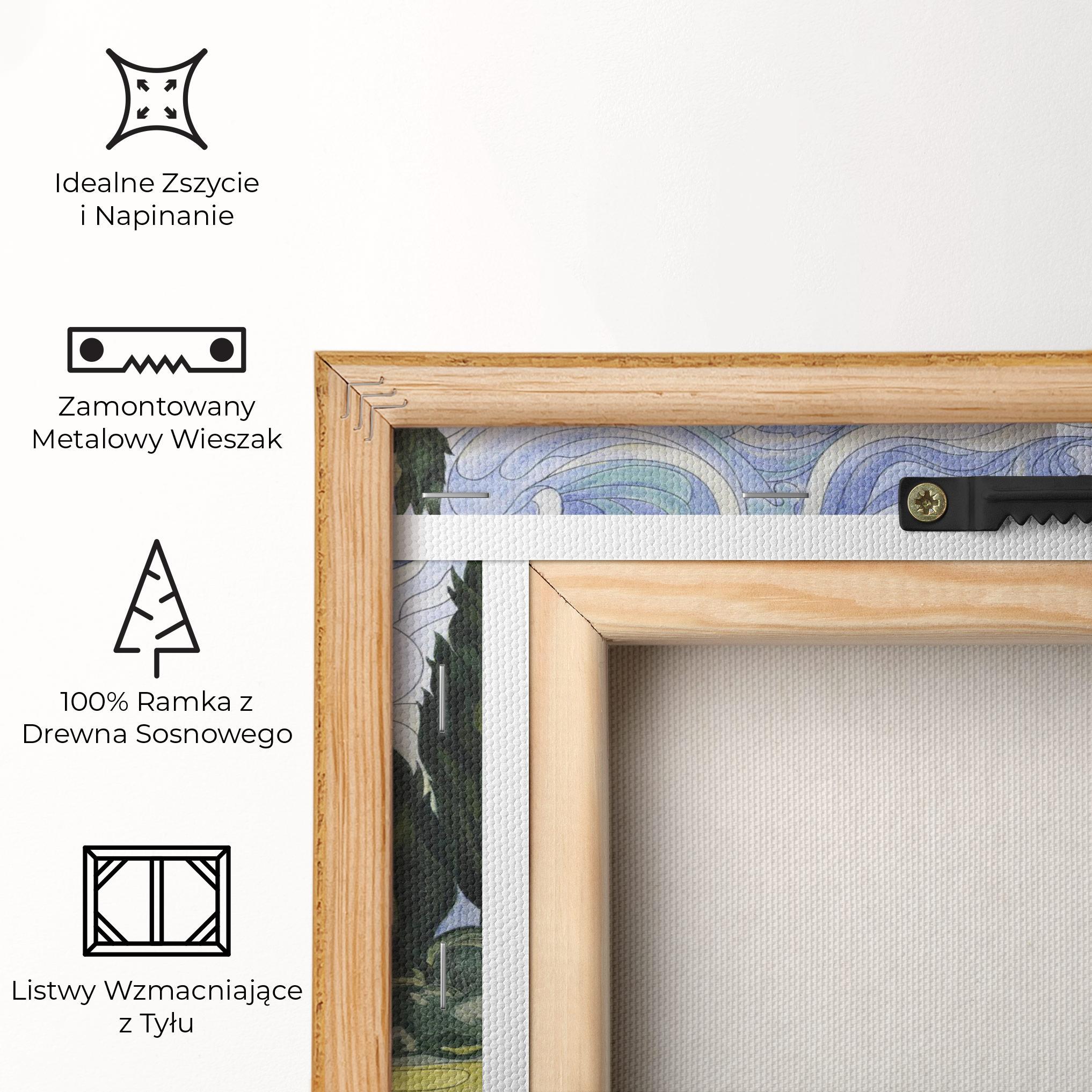 Obraz na Płótnie Wheat Field Cypresses mockup 5