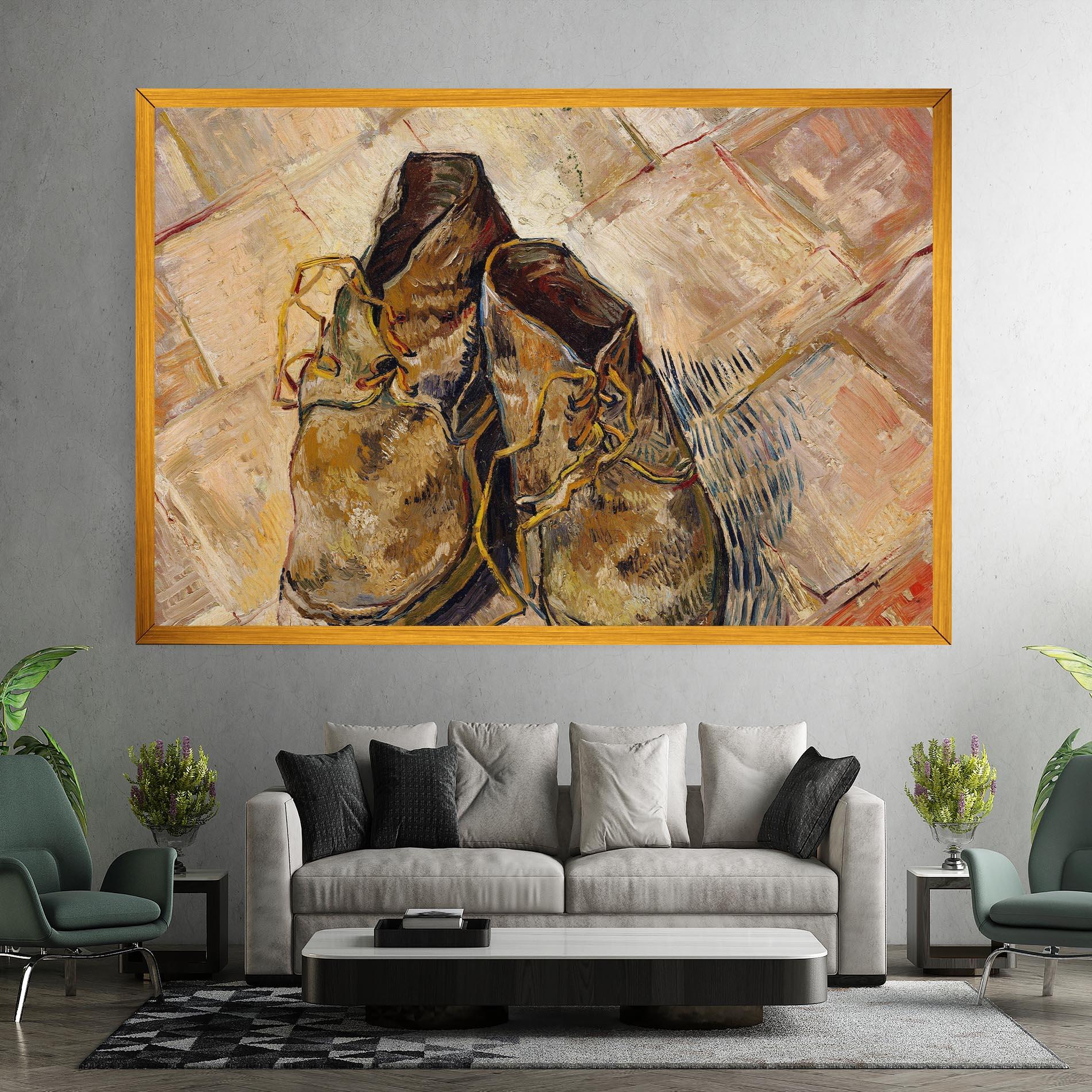 Obraz na Płótnie Shoes Van Gogh mockup 7