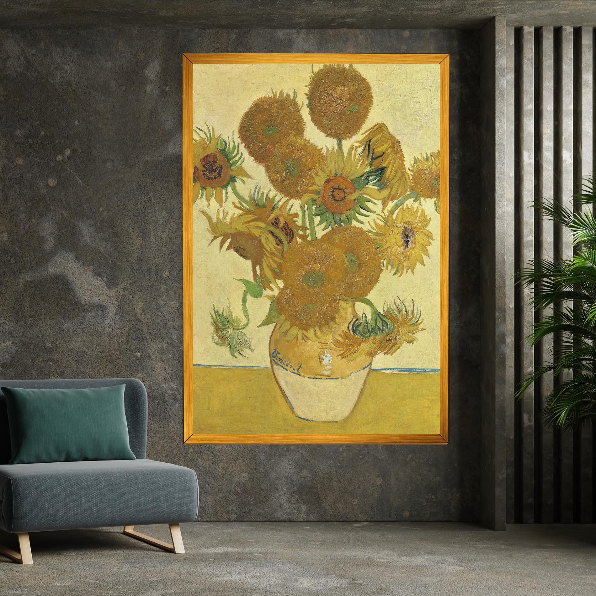 Obraz na Płótnie Sunflowers Vase Art mockup 7
