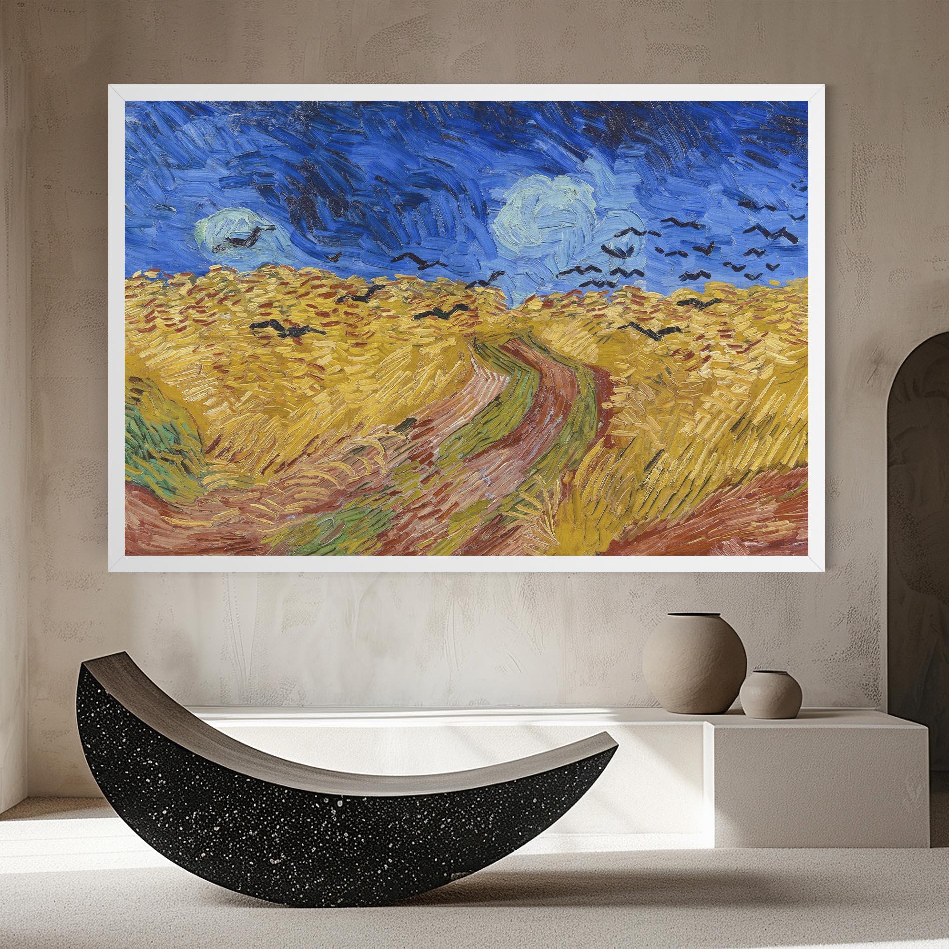 Obraz na Płótnie Wheatfield Crows mockup 8