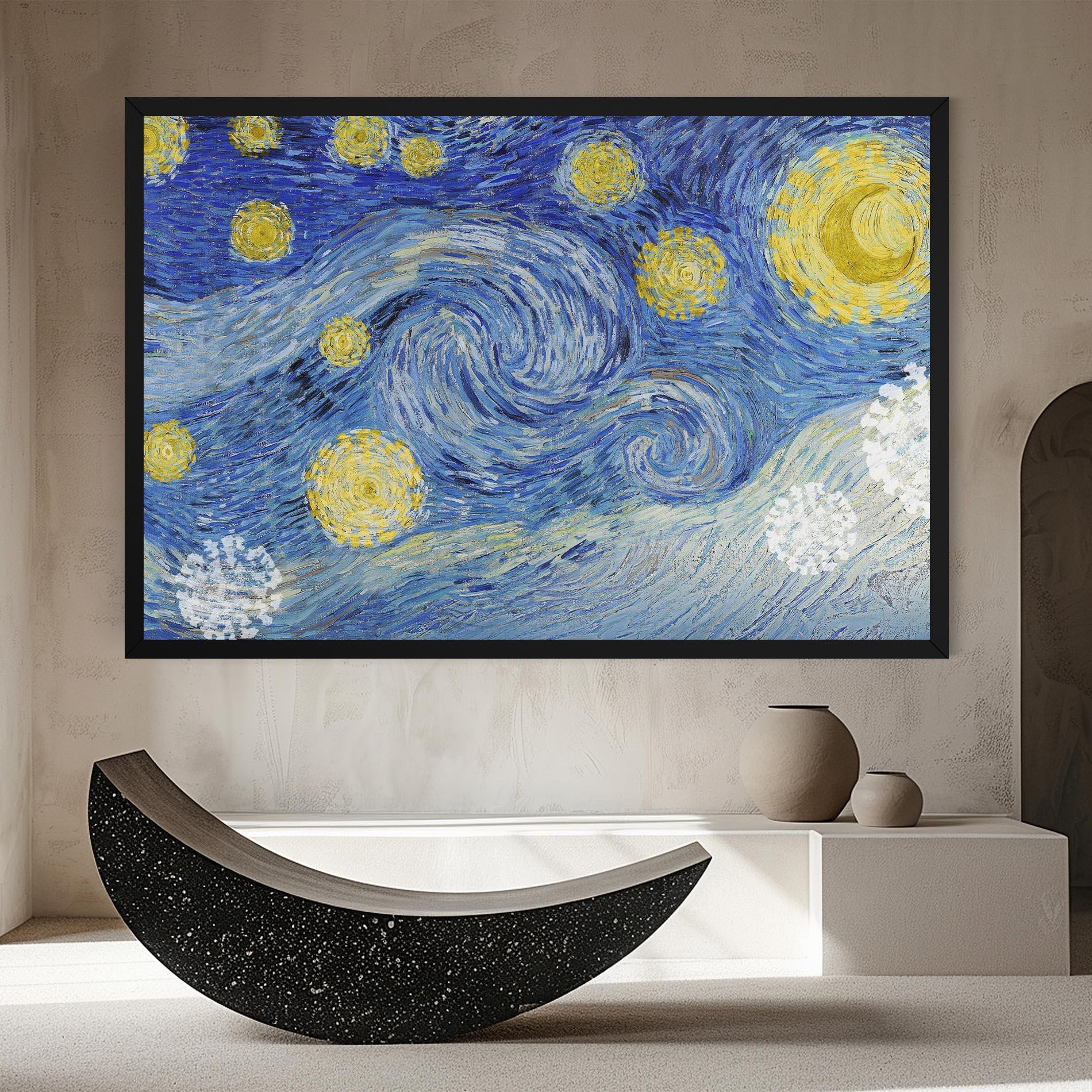Obraz na Płótnie Van Gogh Starry Night mockup 8