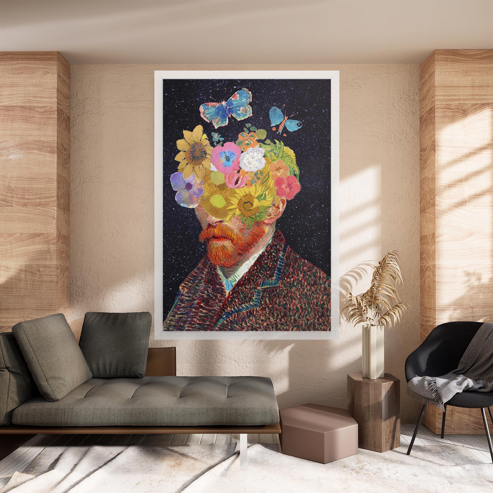 Obraz na Płótnie Flower Self Portrait mockup 8