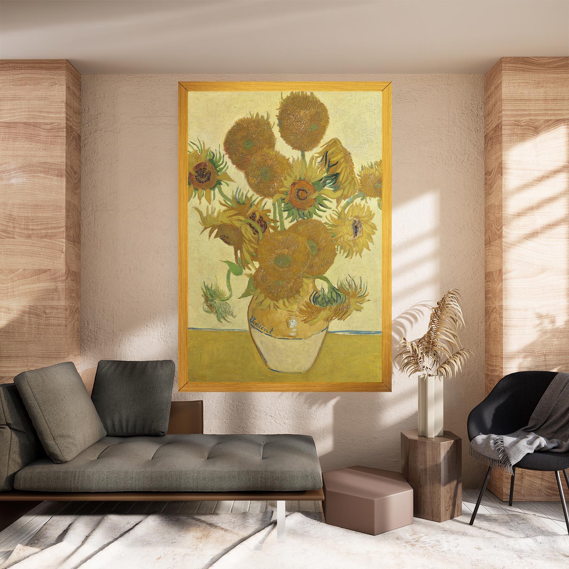 Obraz na Płótnie Sunflowers Vase Art mockup 8