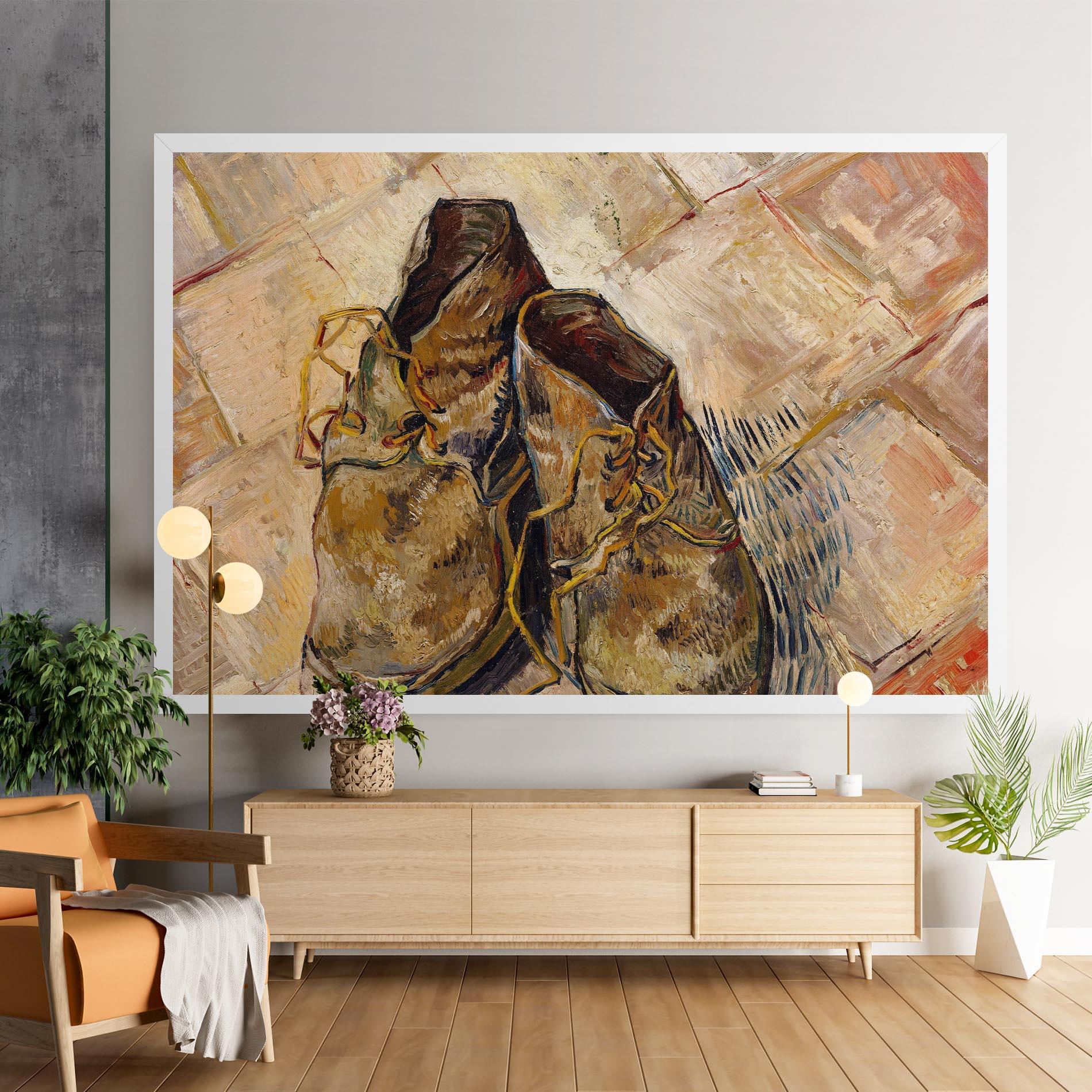 Obraz na Płótnie Shoes Van Gogh mockup 9