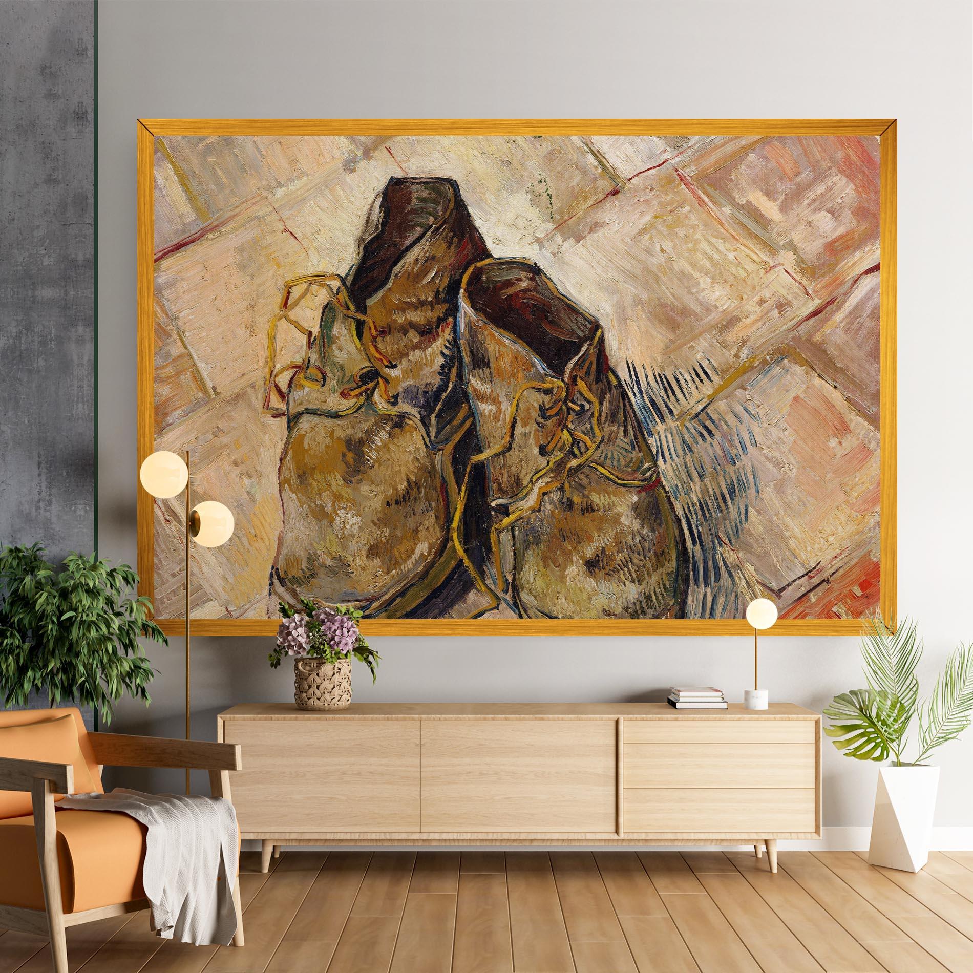 Obraz na Płótnie Shoes Van Gogh mockup 9
