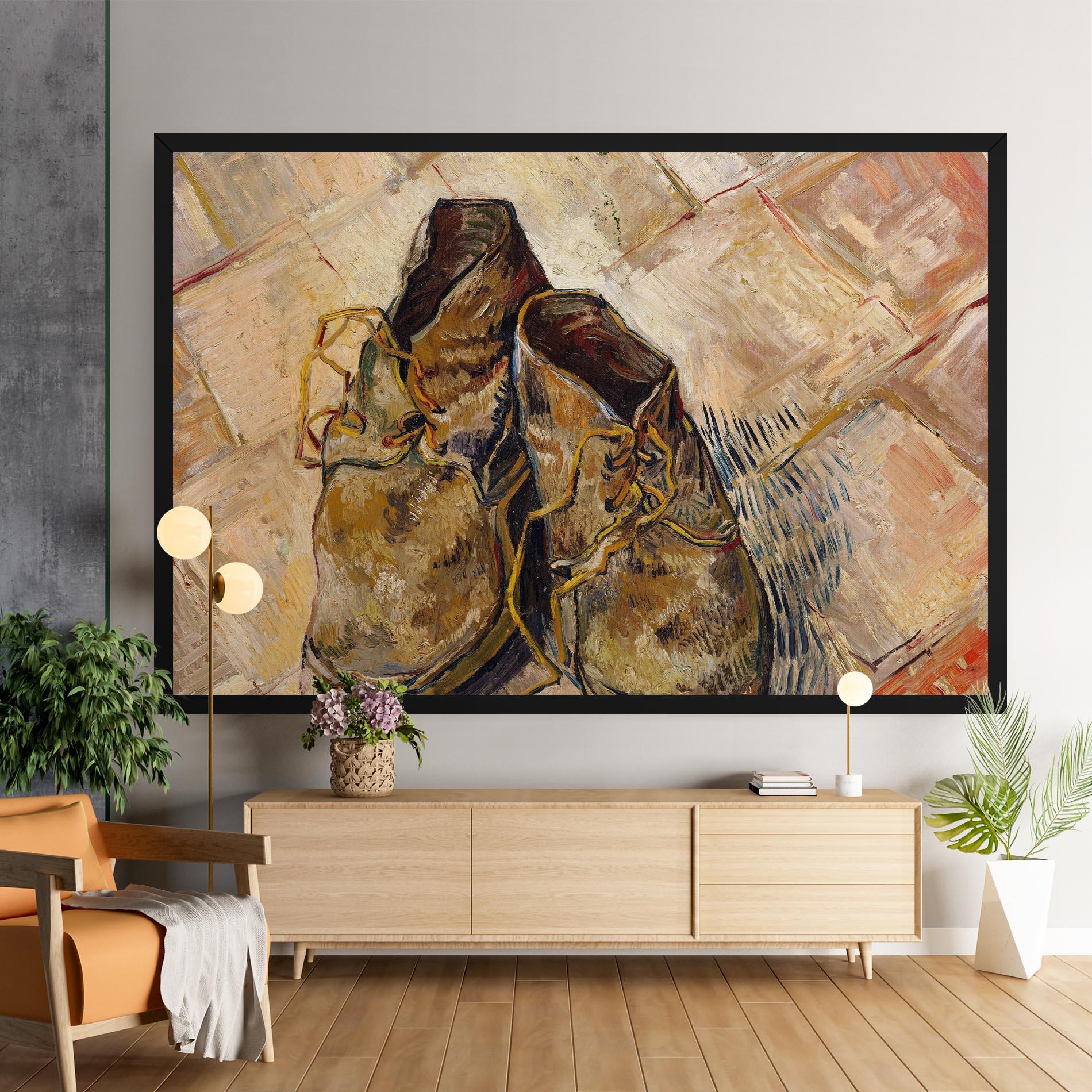 Obraz na Płótnie Shoes Van Gogh mockup 9