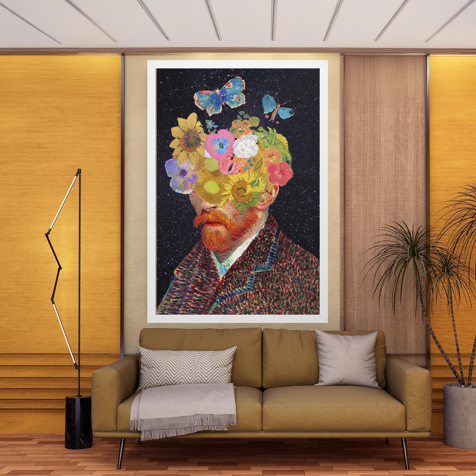 Obraz na Płótnie Flower Self Portrait mockup 9