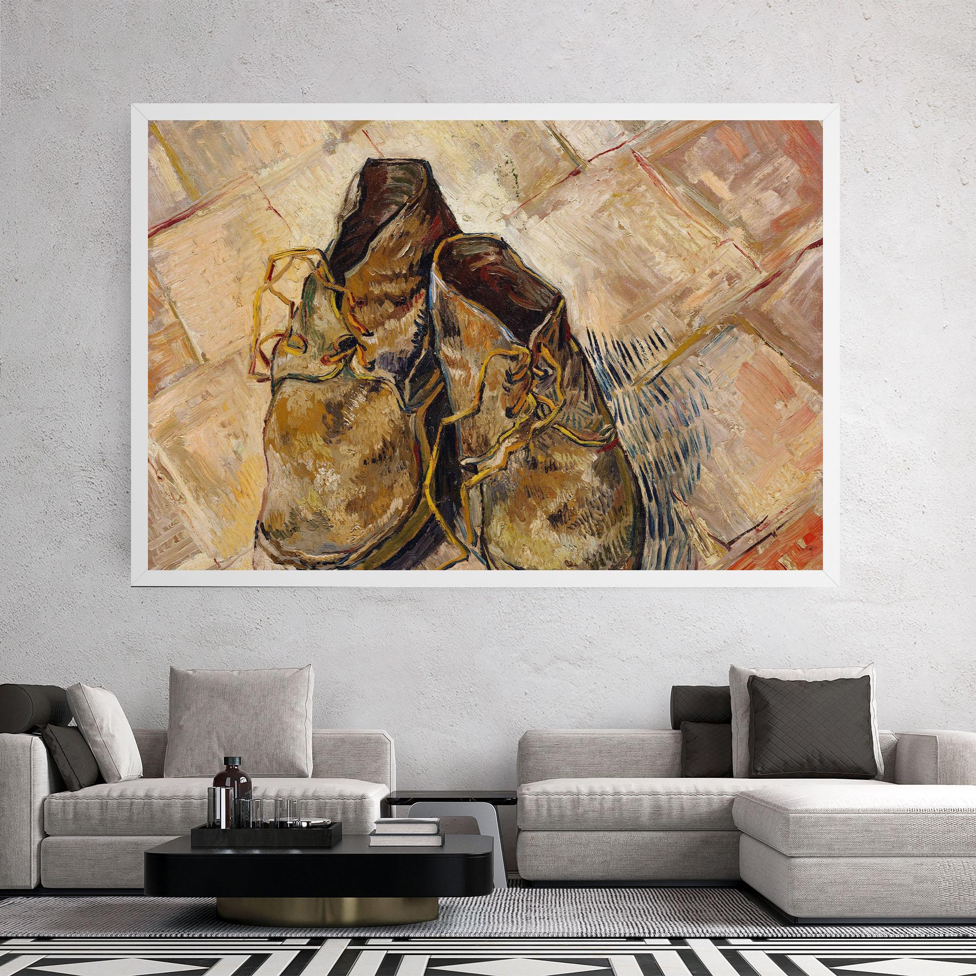 Obraz na Płótnie Shoes Van Gogh mockup 2