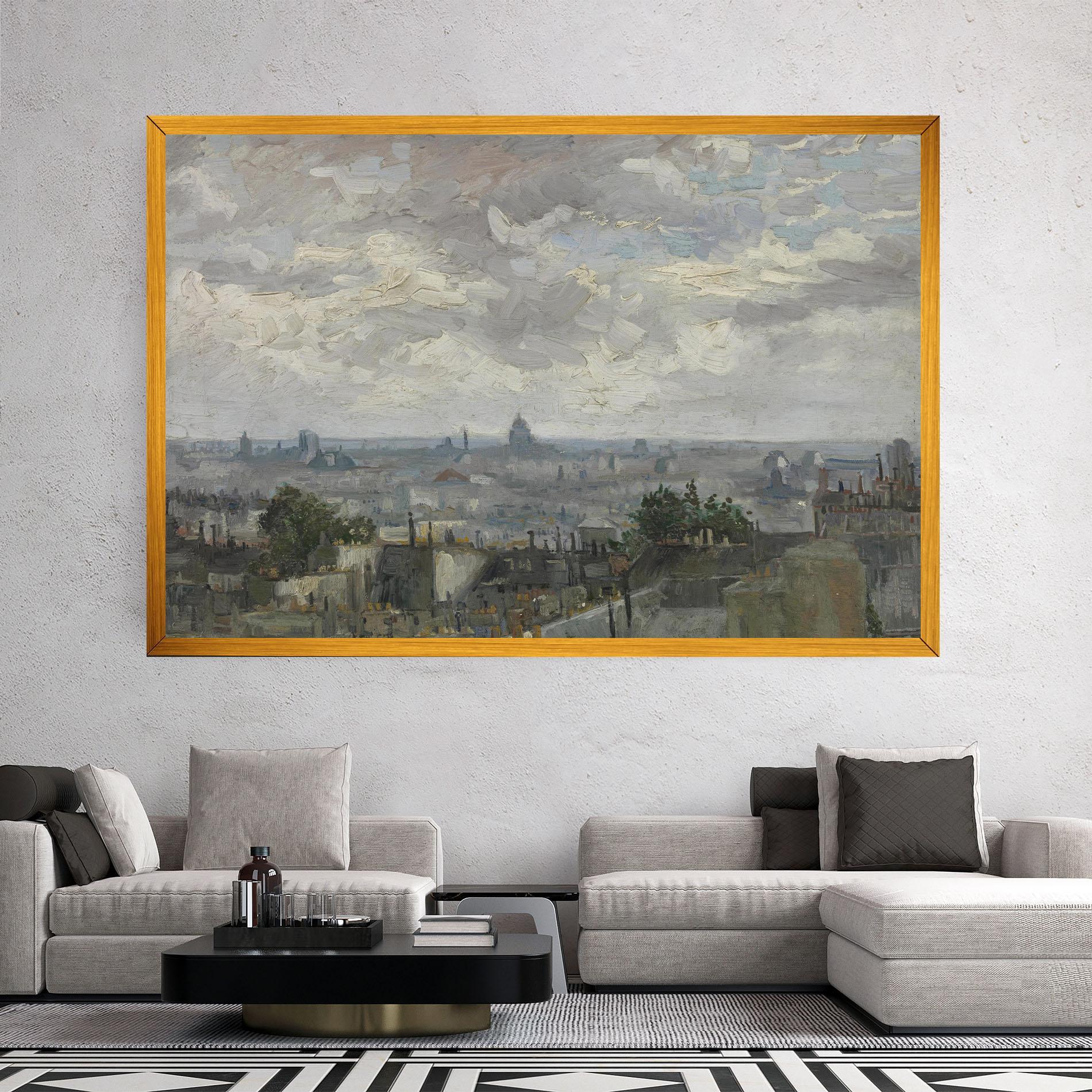 Obraz na Płótnie Gezicht Op Paris mockup 2