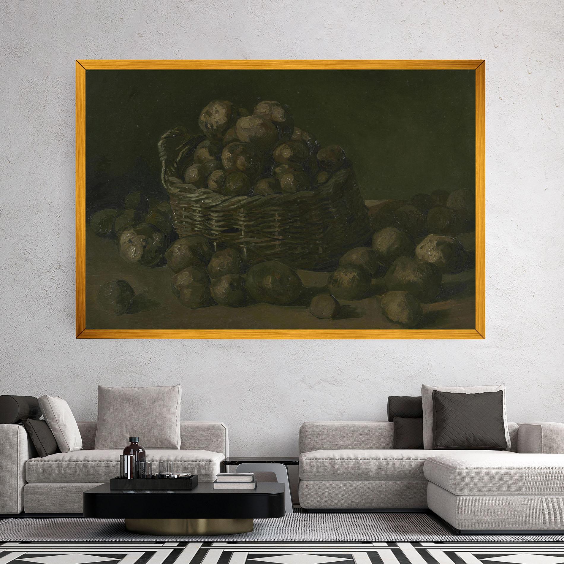 Obraz na Płótnie Mand Met Aardappels mockup 2