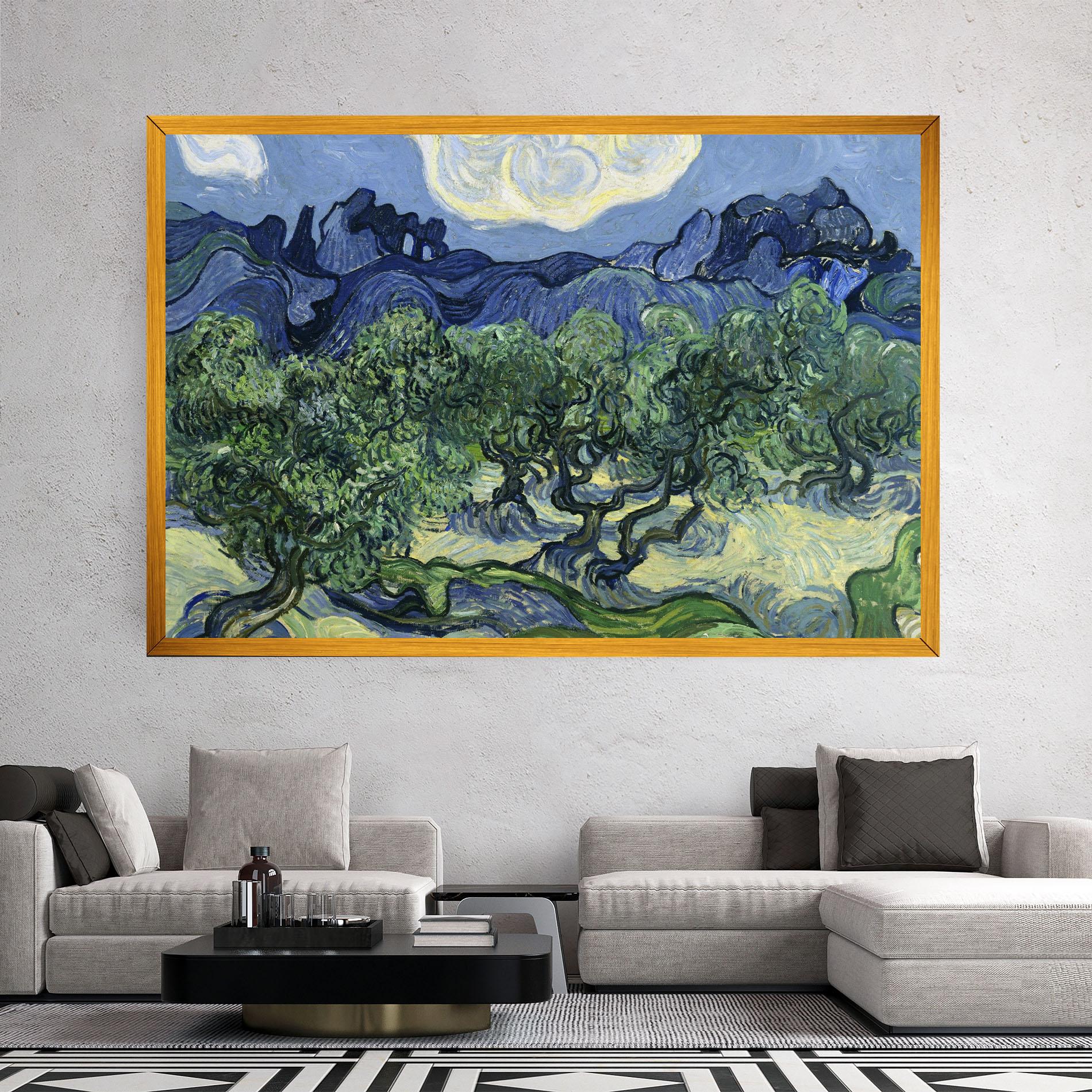 Obraz na Płótnie Olive Trees Alpilles mockup 2