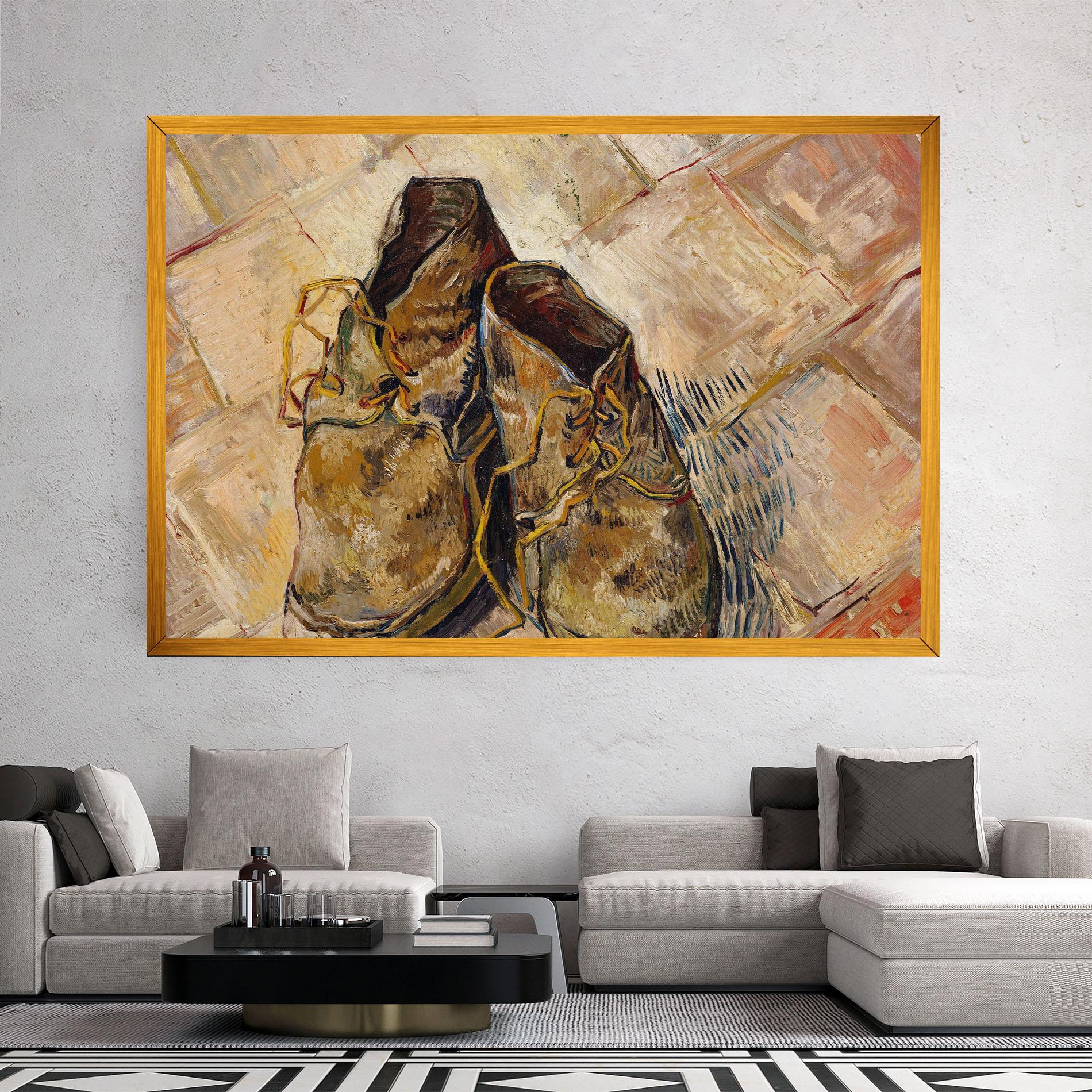Obraz na Płótnie Shoes Van Gogh mockup 2
