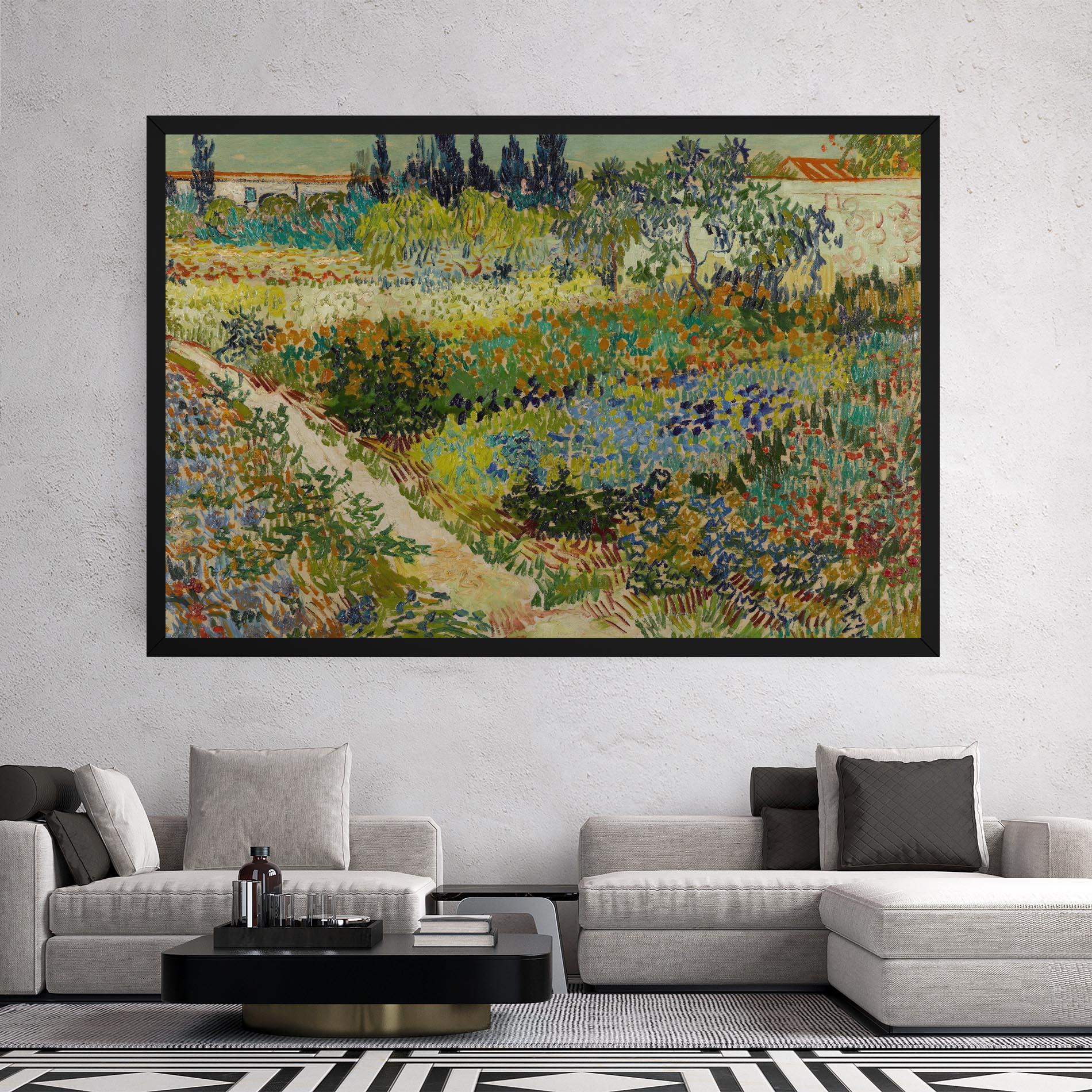 Obraz na Płótnie Garden At Arles mockup 2