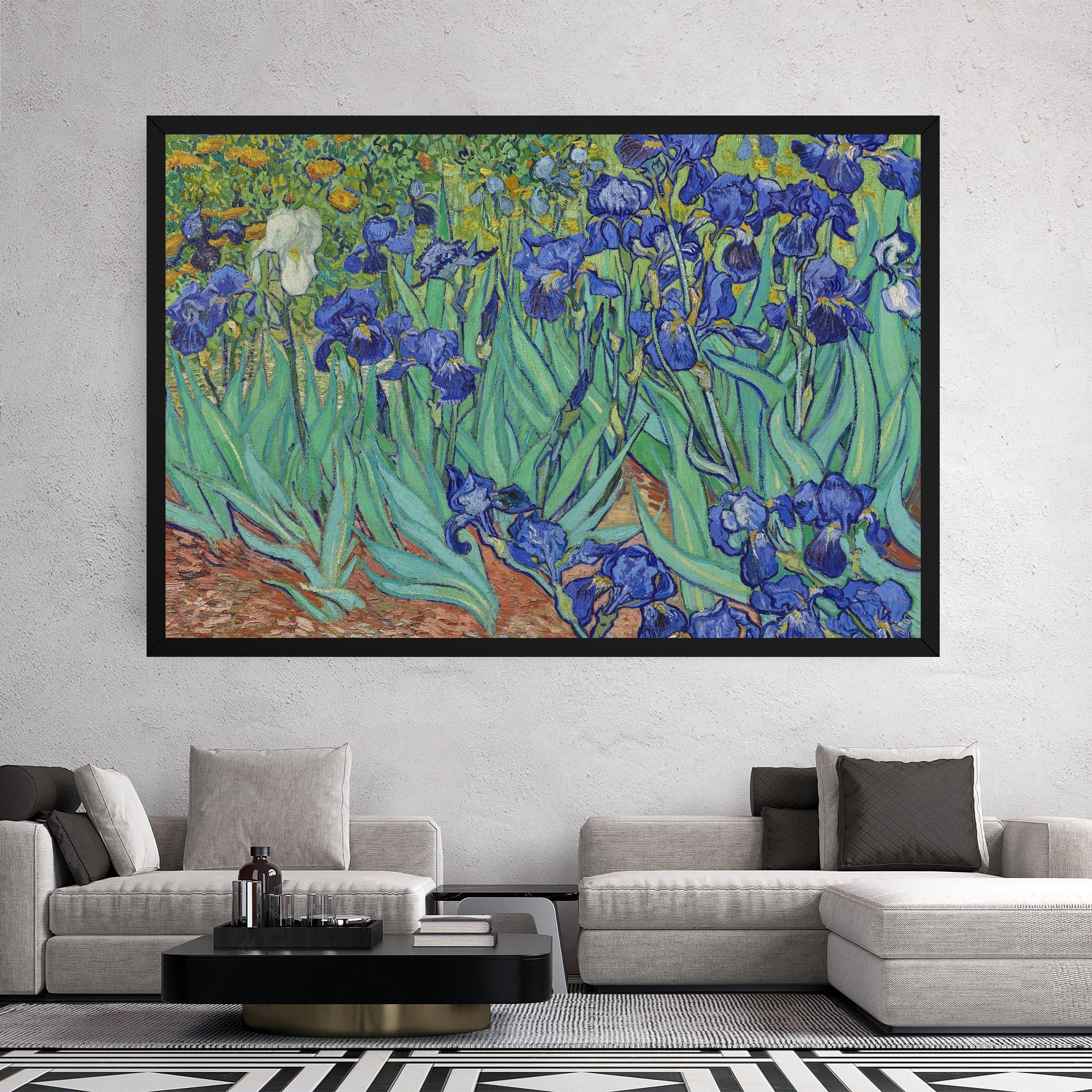 Obraz na Płótnie Irises Van Gogh mockup 2