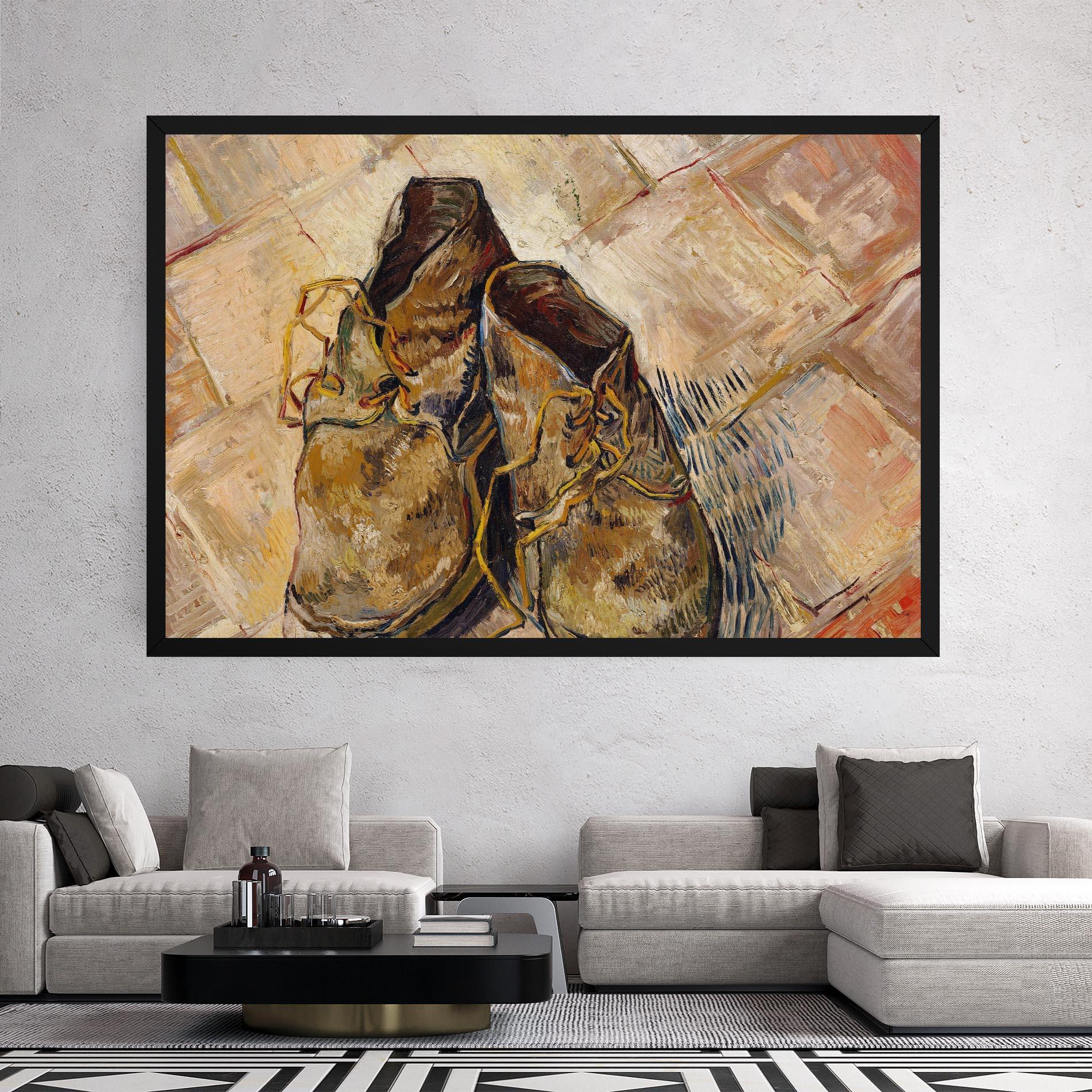 Obraz na Płótnie Shoes Van Gogh mockup 2