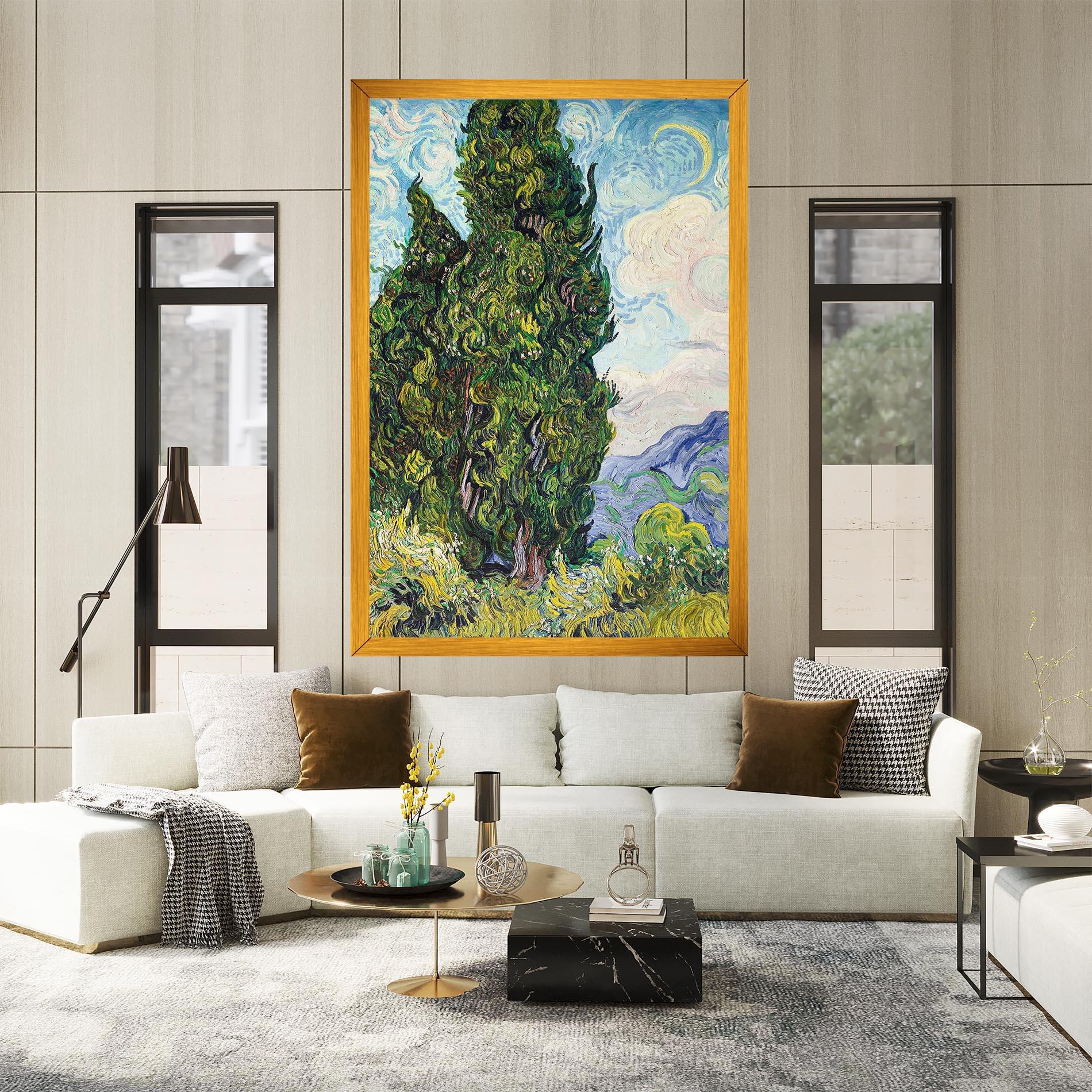 Obraz na Płótnie Cypresses mockup 2