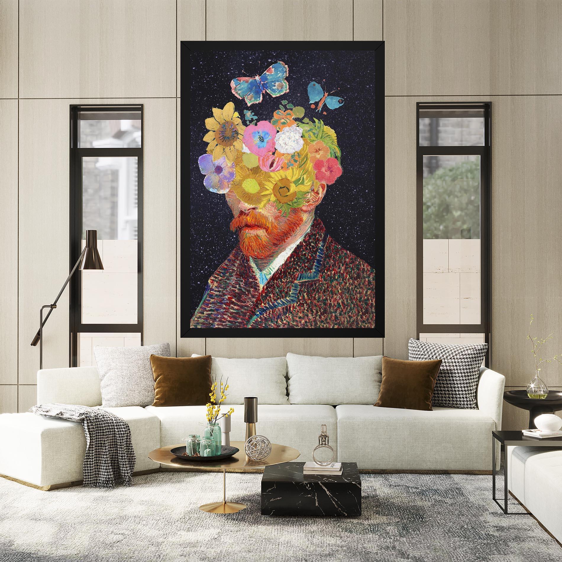 Obraz na Płótnie Flower Self Portrait mockup 2