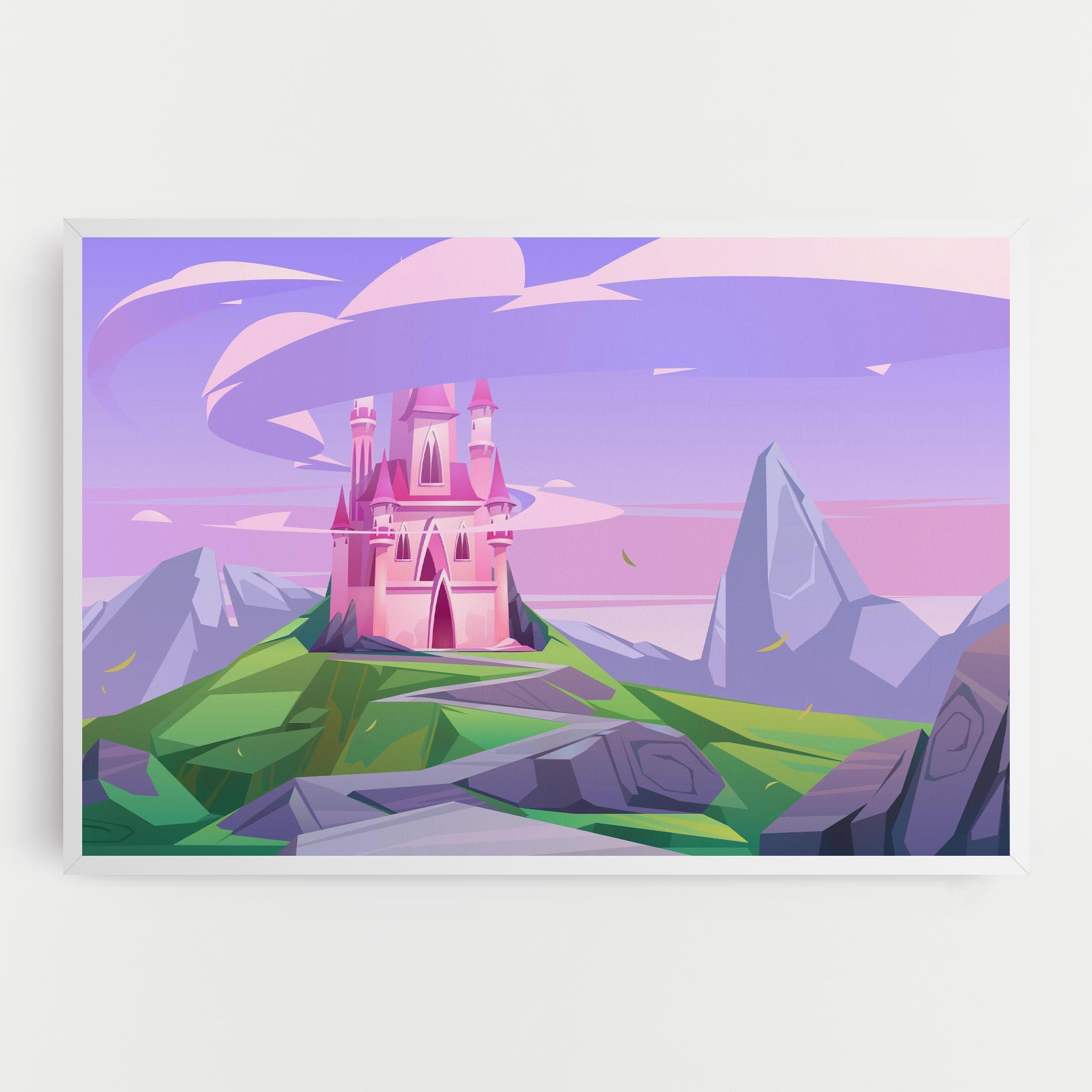 Obraz na Płótnie Pink Castle mockup 0