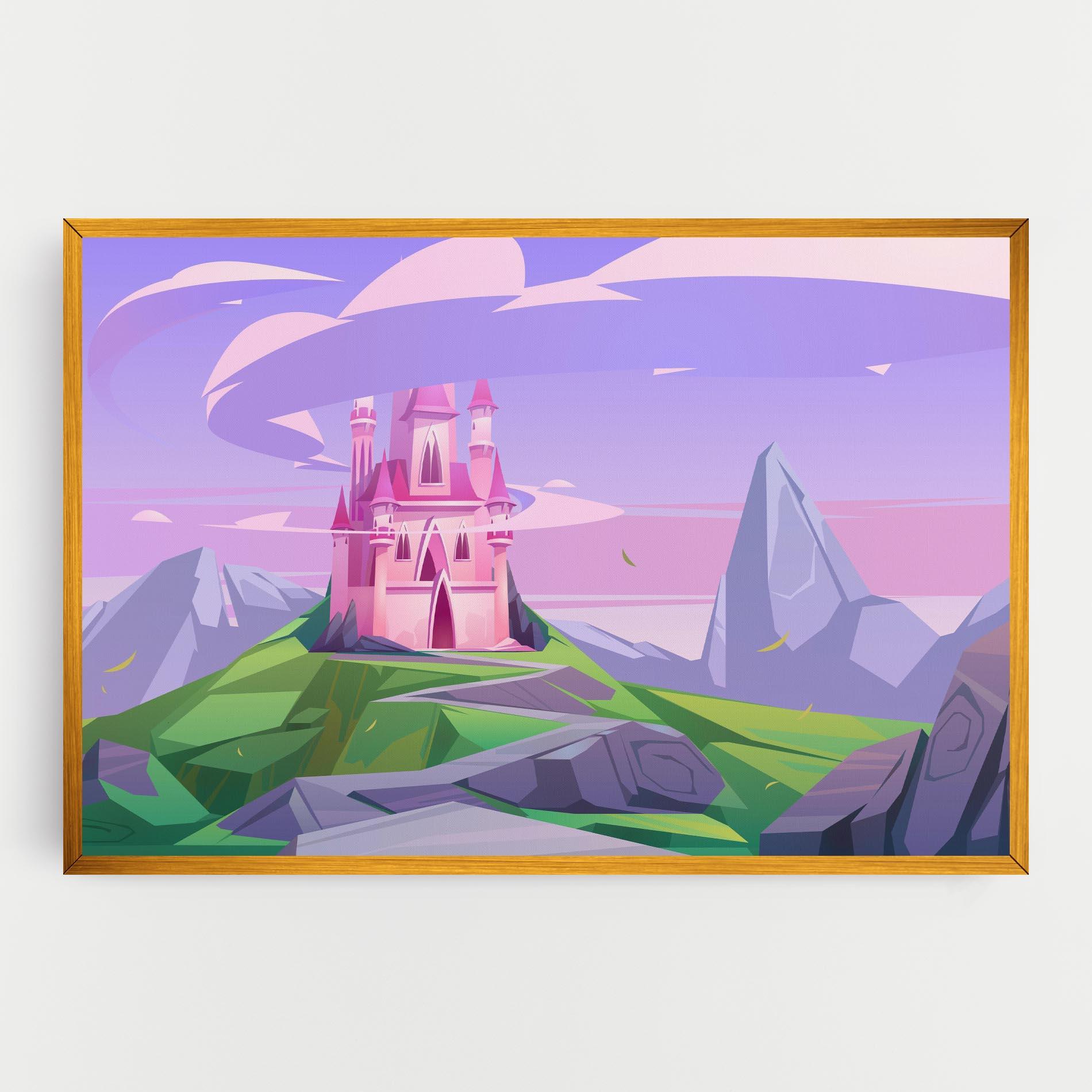 Obraz na Płótnie Pink Castle mockup 0