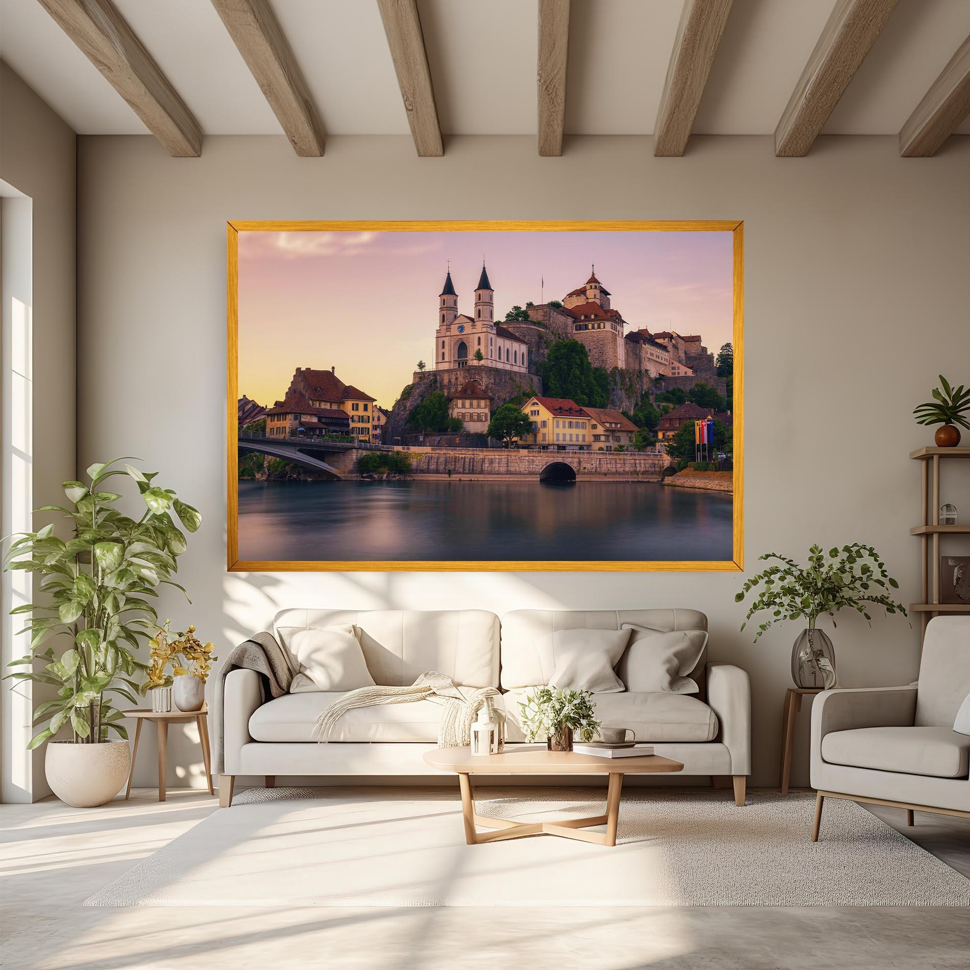 Obraz na Płótnie Aarburg Castle mockup 6