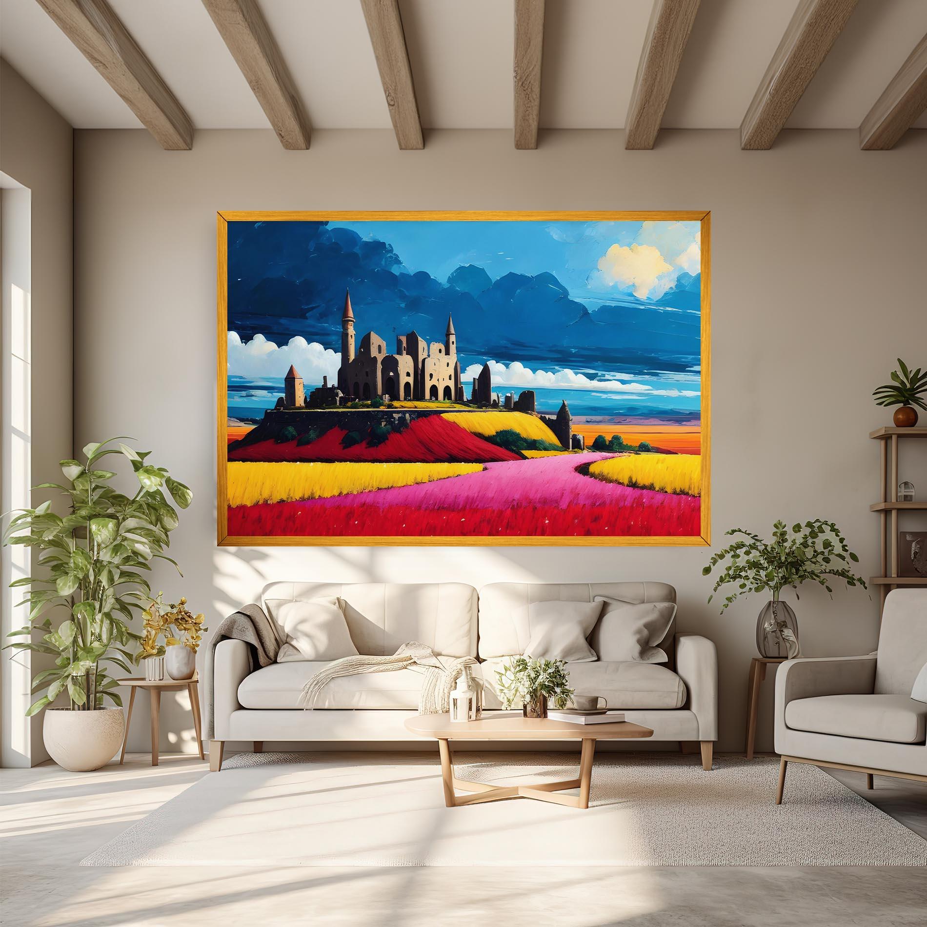 Obraz na Płótnie Antique Building Art mockup 6