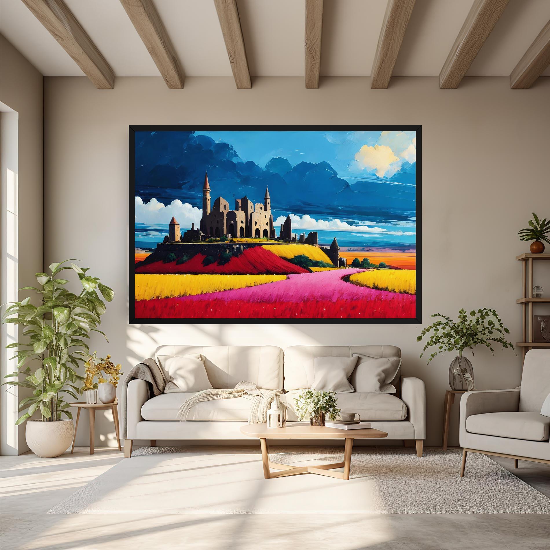 Obraz na Płótnie Antique Building Art mockup 6